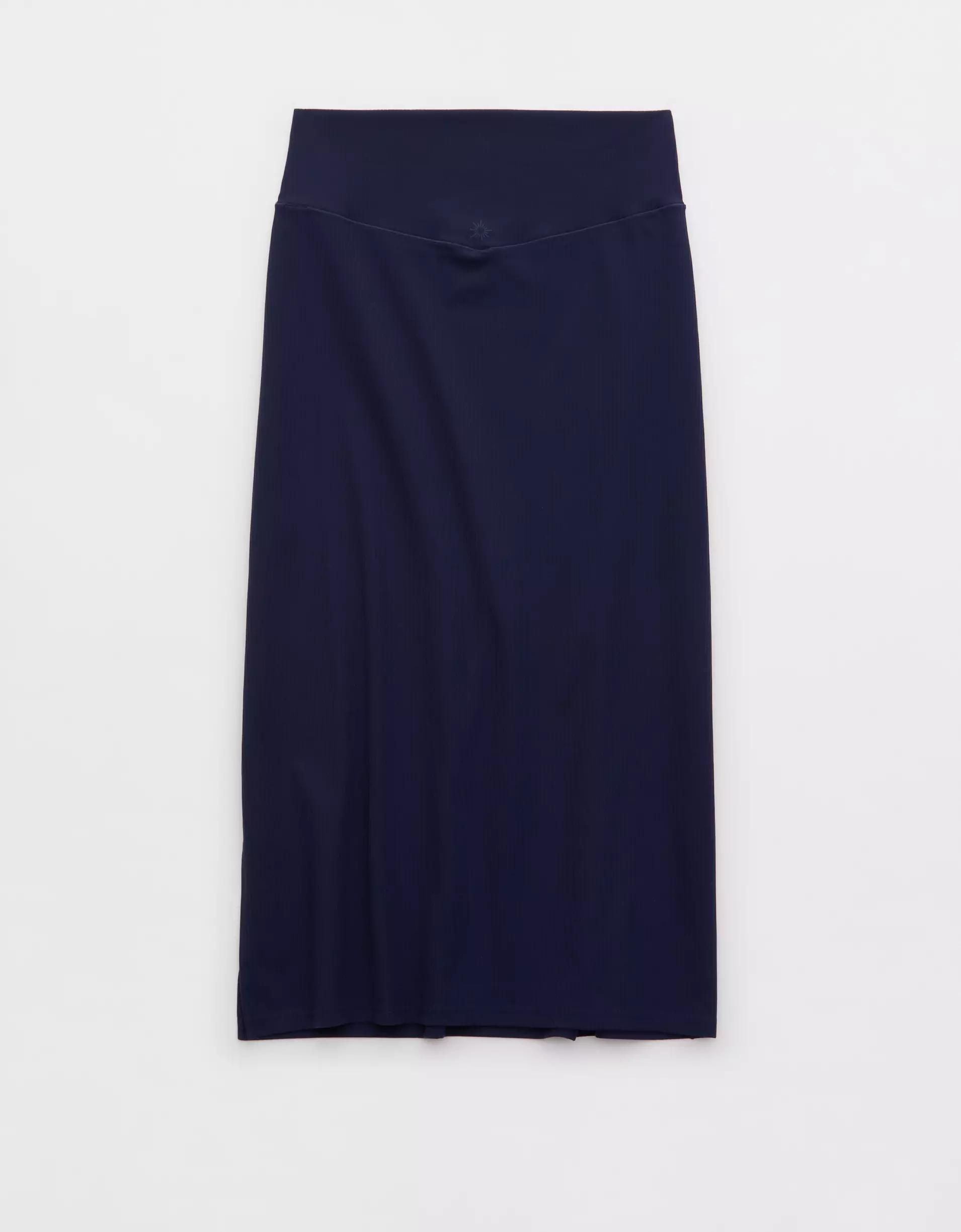 OFFLINE By Aerie Real Me XTRA Ribbed Midi Skirt Product Image