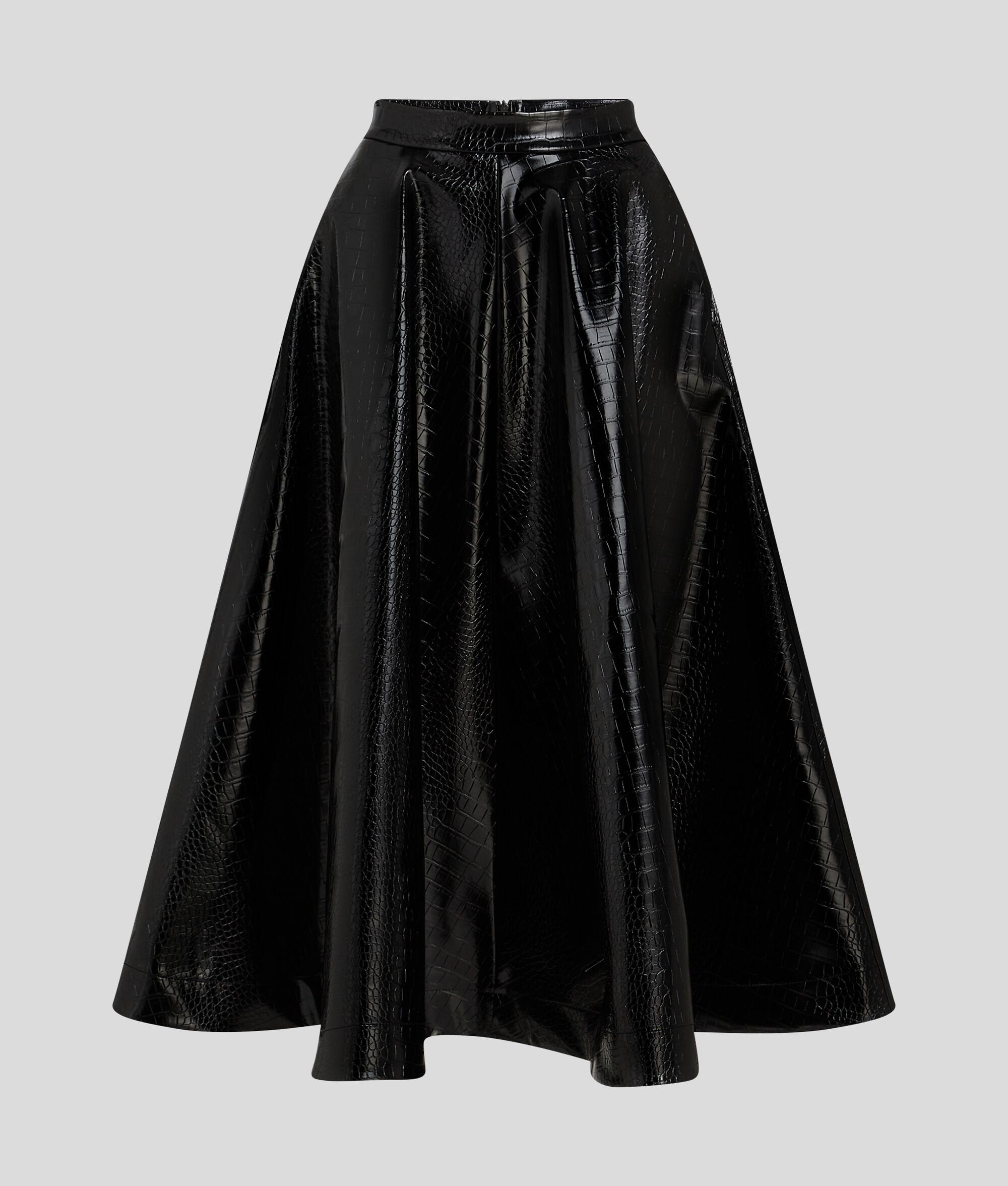 FAUX-LEATHER A-LINE SKIRT Product Image