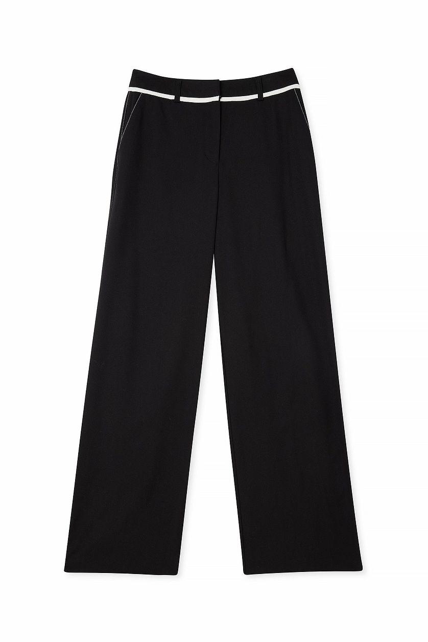 Contrast Detail Mid Waist Trousers Product Image