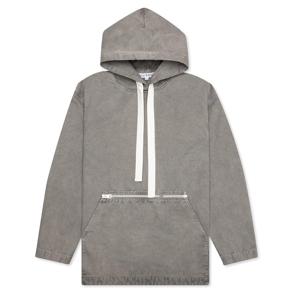 Garment Dye Hoodie - Grey Male Product Image