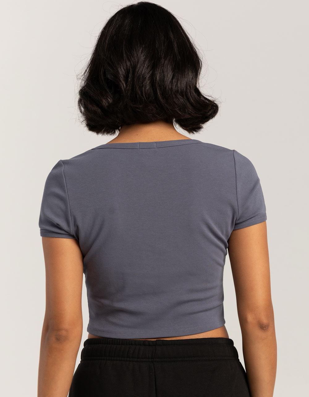 TILLYS Square Neck Womens Tee - DUSK Product Image