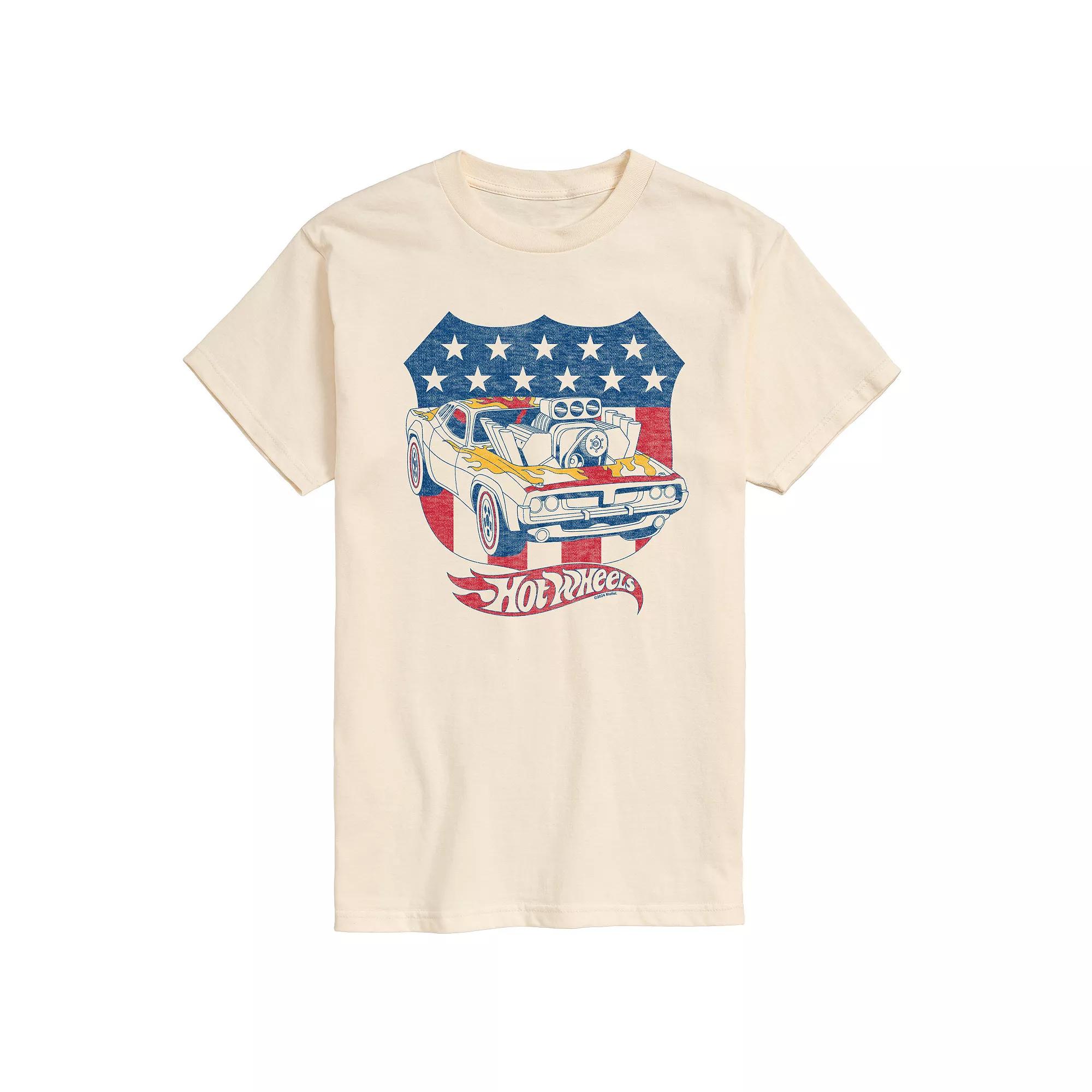 Men's Hot Wheels Americana Crest Graphic Tee,  Product Image