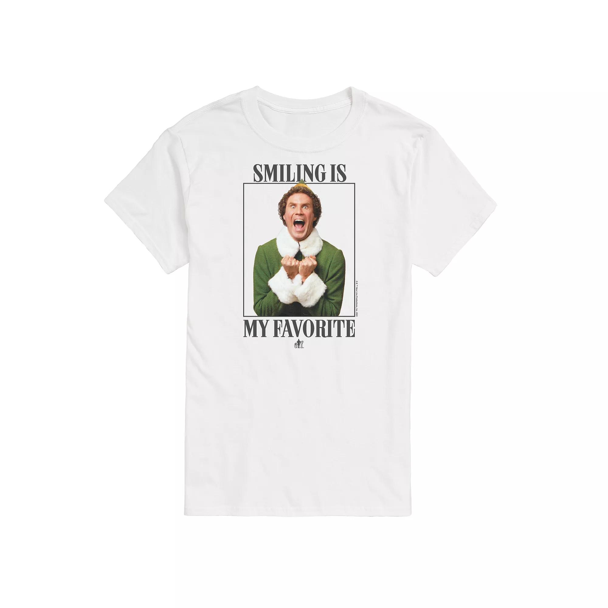 Big & Tall Elf Smile Graphic Tee, Men's,  Product Image