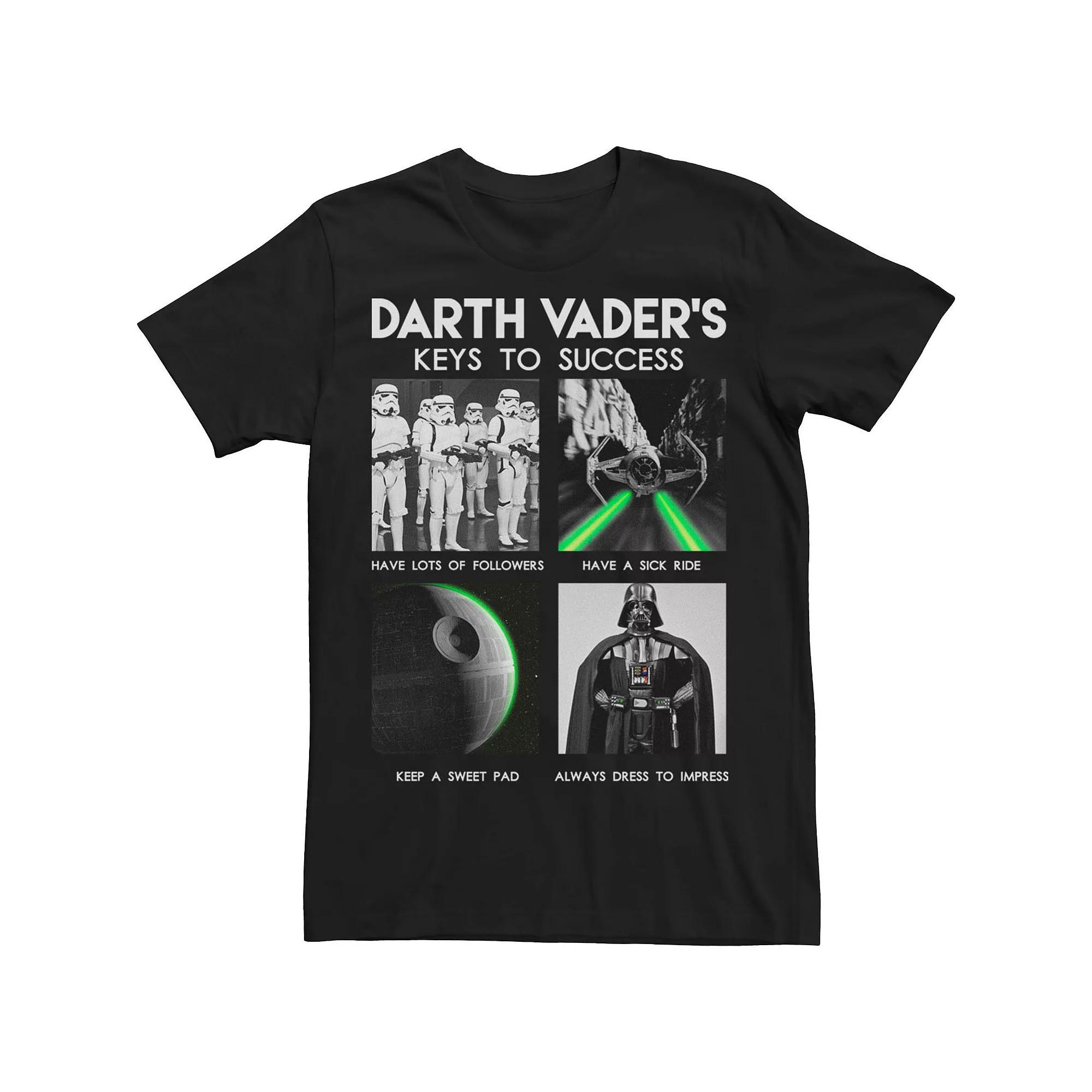 Big & Tall Star Wars Darth Vader's Keys To Success Tee, Men's,  Product Image