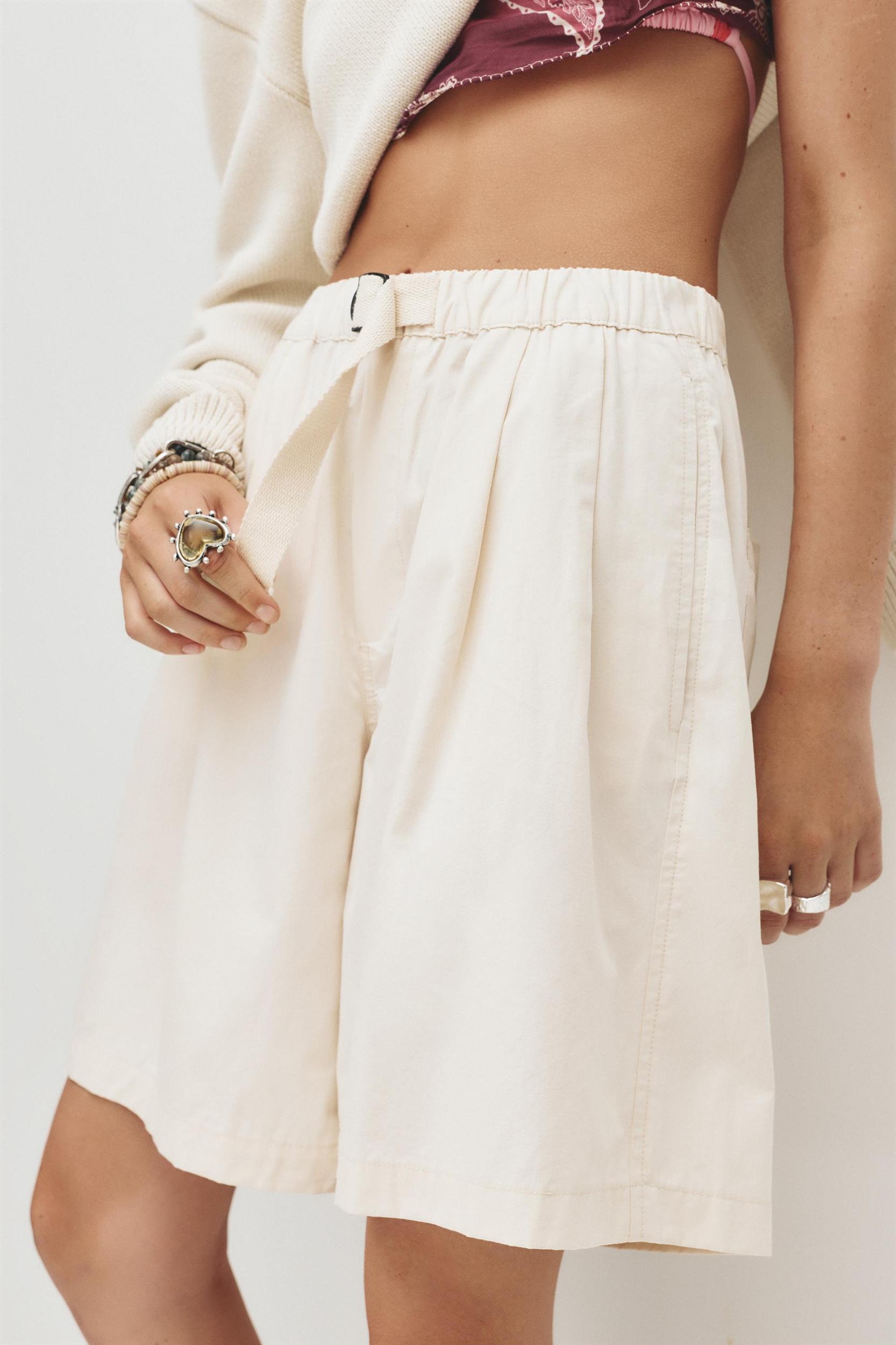 Technical Bermuda shorts with belt Product Image