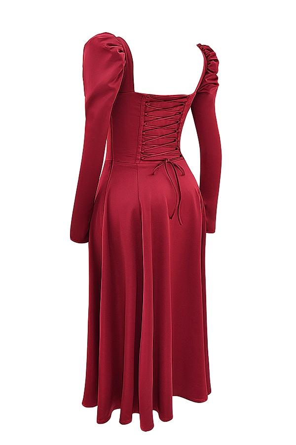 Sebille  ruby corset midi dress Product Image