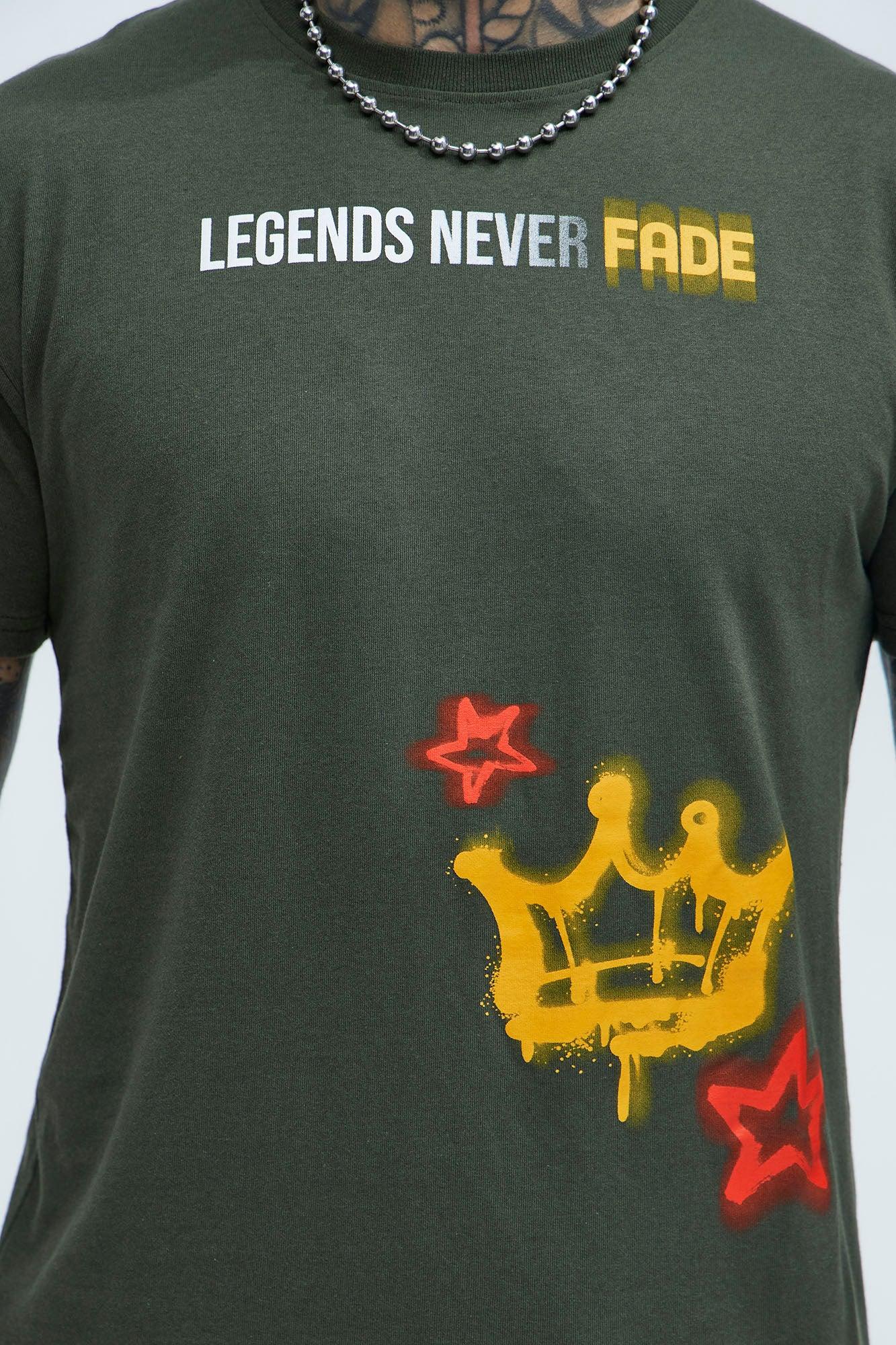 Legends Never Fade Short Sleeve Tee - Dark Olive Product Image