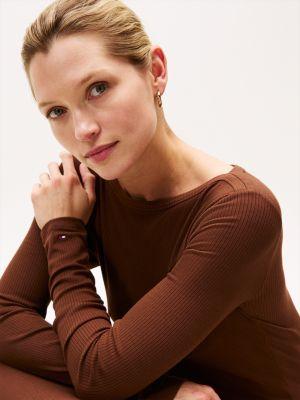 Boatneck Rib-Knit Midi Dress Product Image