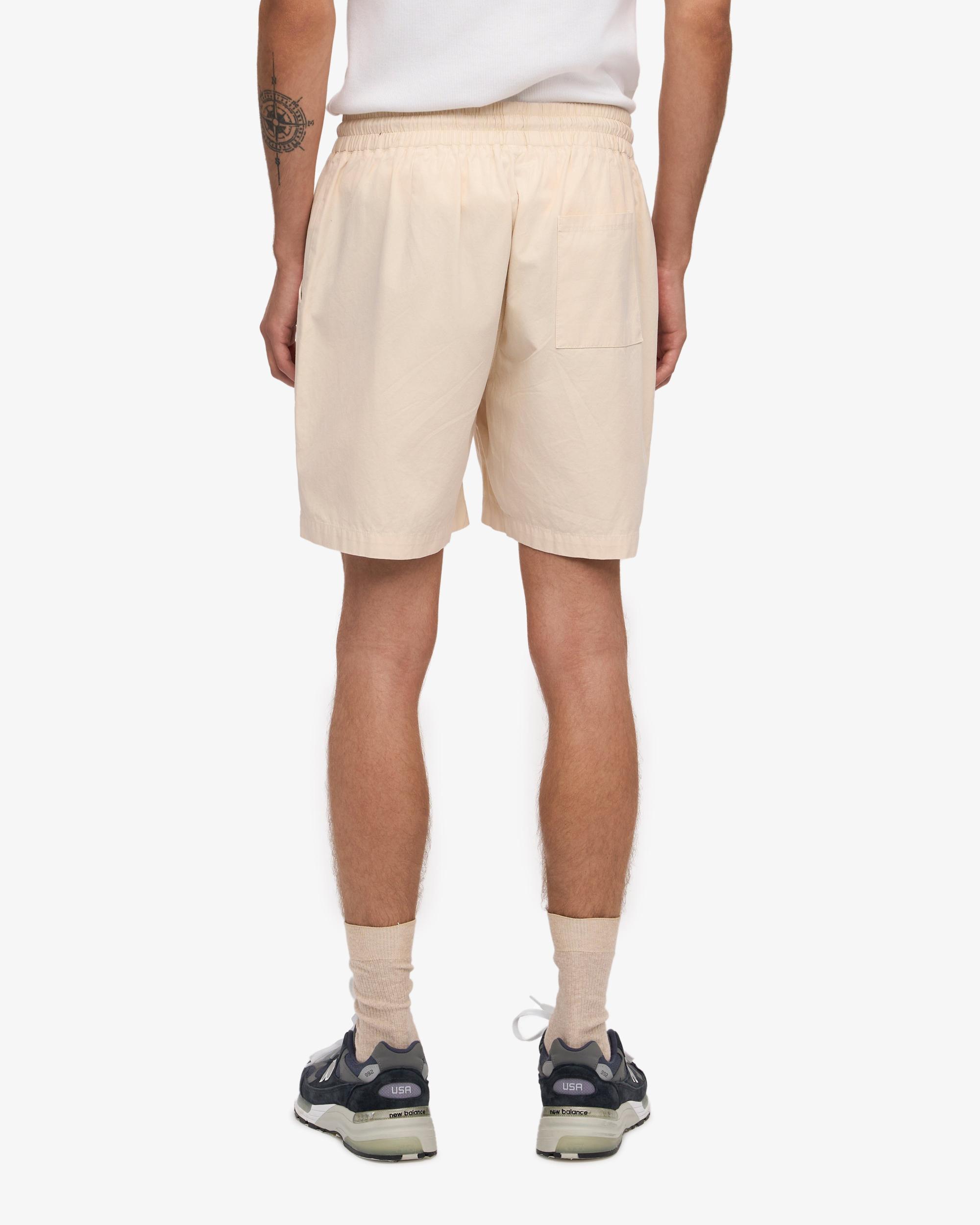 Organic Twill Shorts - Ivory White Product Image