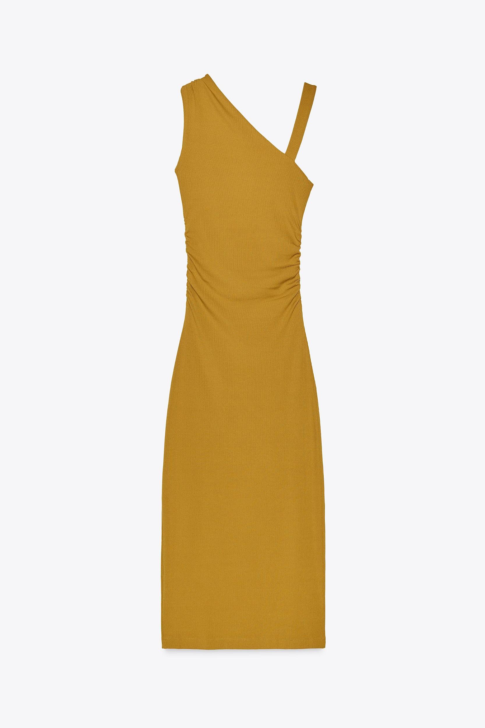 DRAPED ASYMMETRIC DRESS Product Image