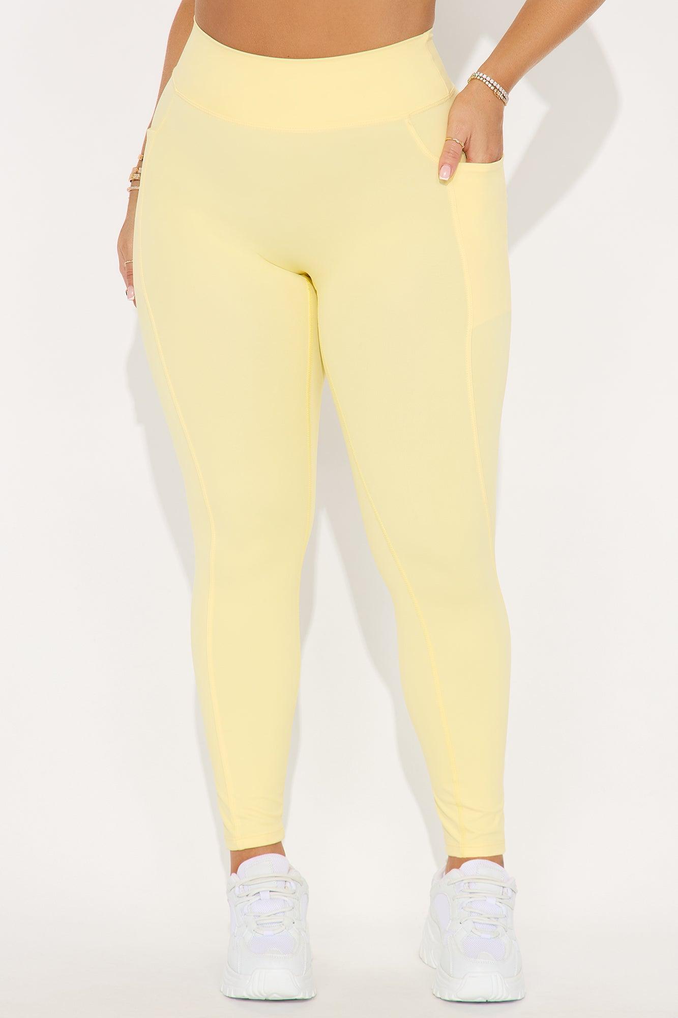 Tennis Club Active Legging - Butter Yellow Product Image