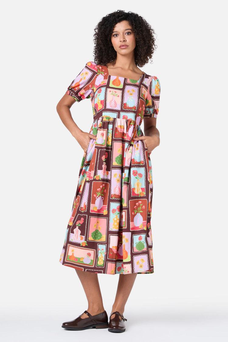 Flower Vases Midi Dress Product Image