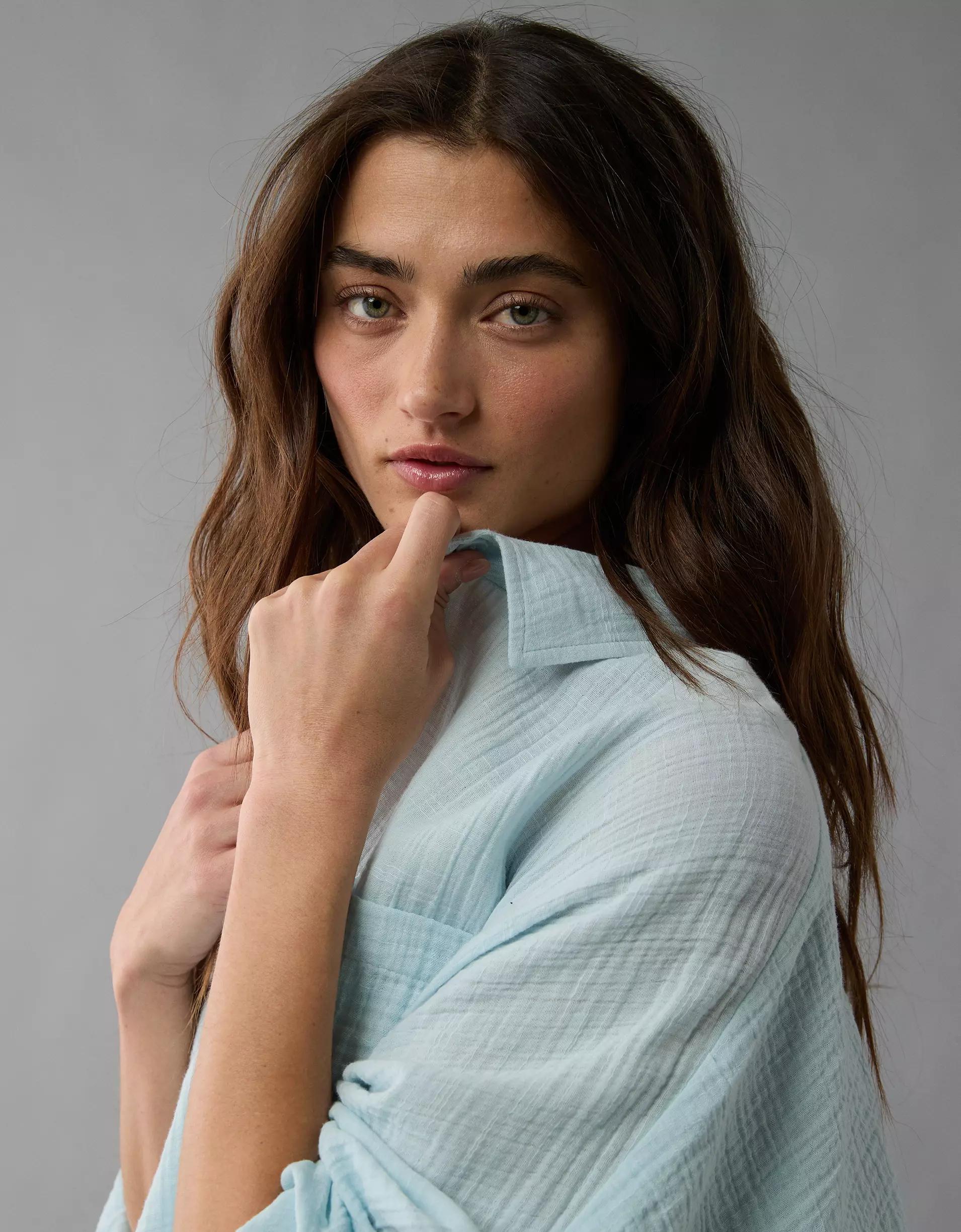 AE Go Big Oversized Shirt Product Image