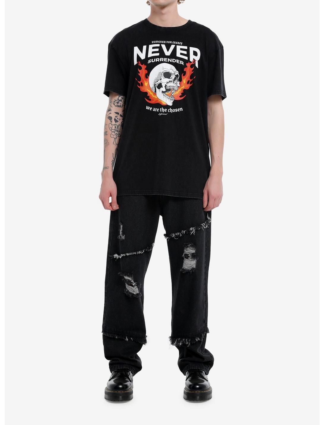 Never Surrender Skull T-Shirt Product Image