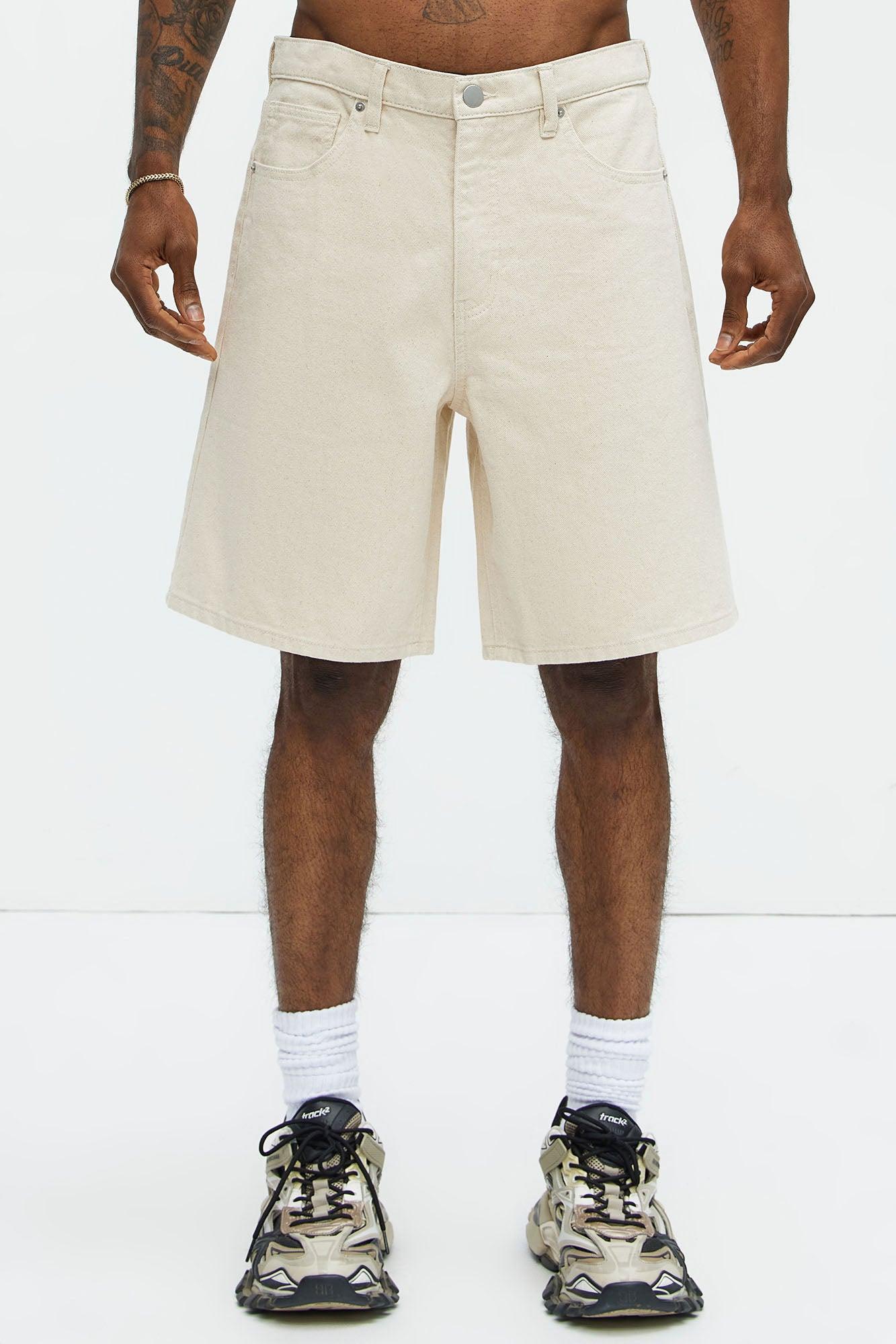 Colin Relaxed Denim Shorts - Sand Product Image