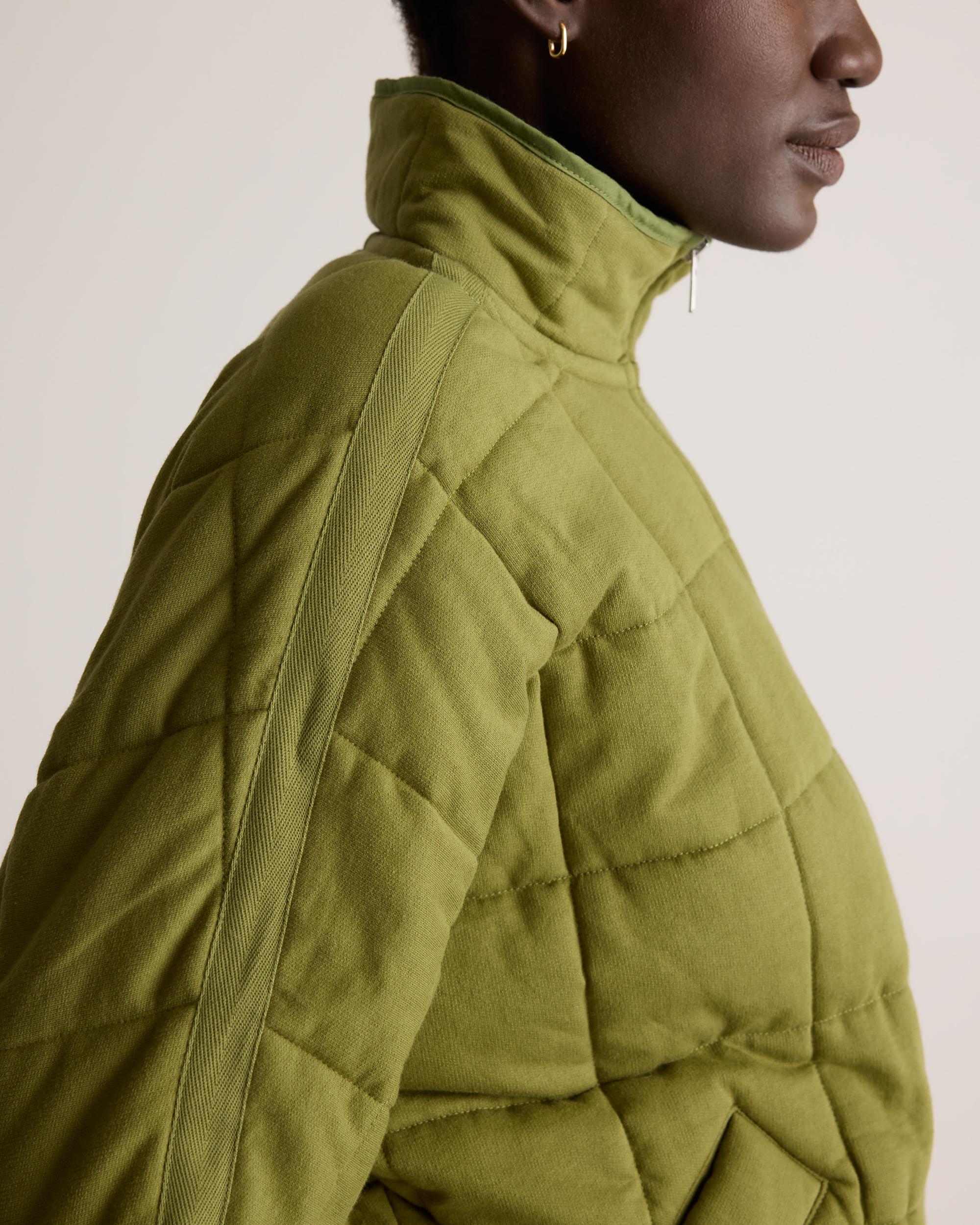 Quince | Women's Quilted Knit Jacket Size XS, Organic Cotton Product Image