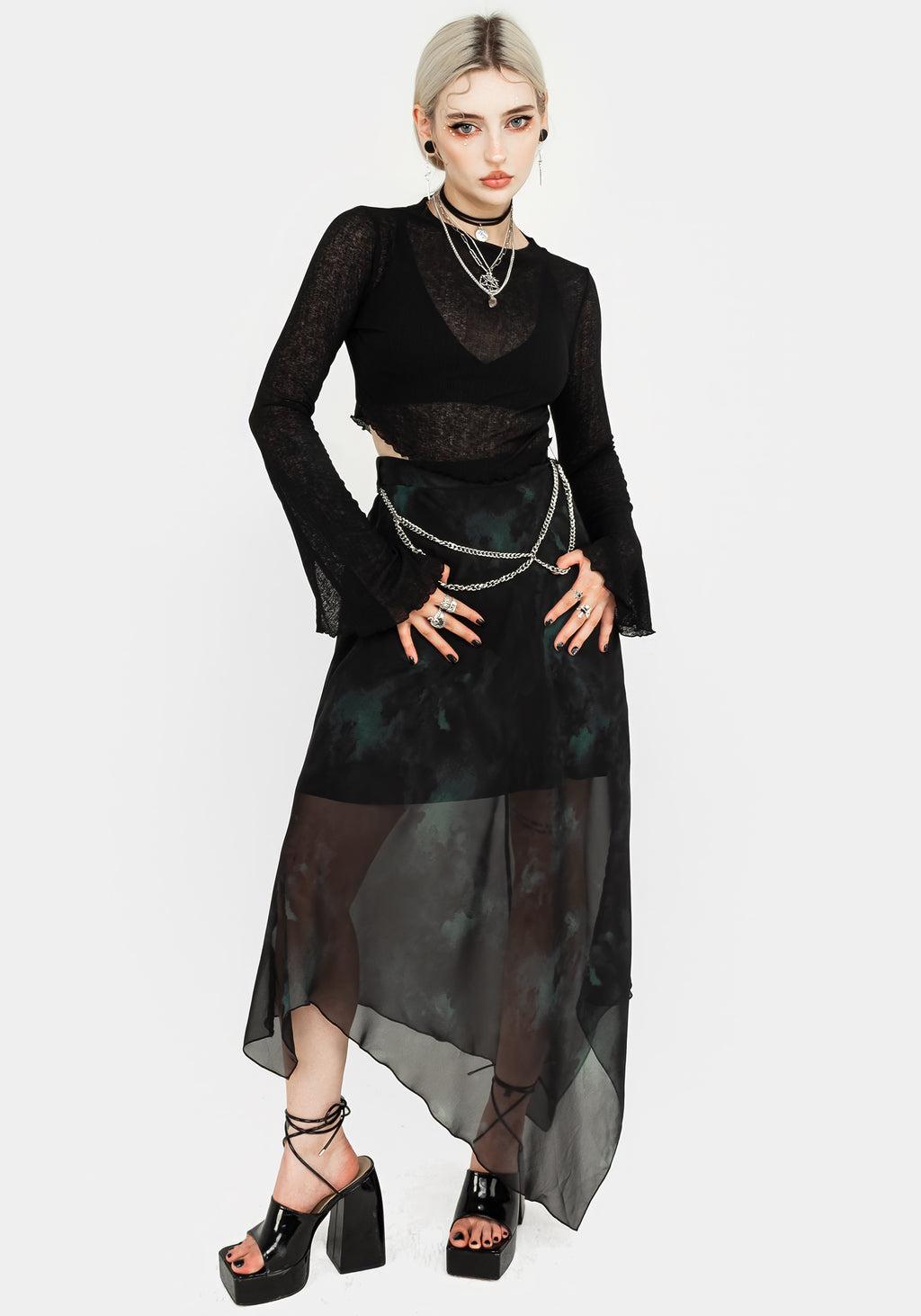 Cassia Jersey Mesh Crop Top Product Image