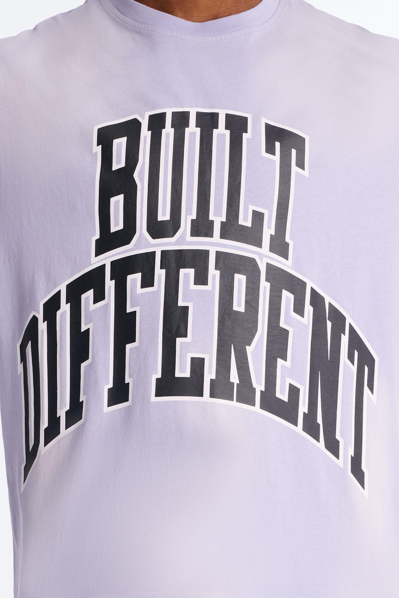 Built Different Vintage Muscle Tee - Blue Wash Male Product Image