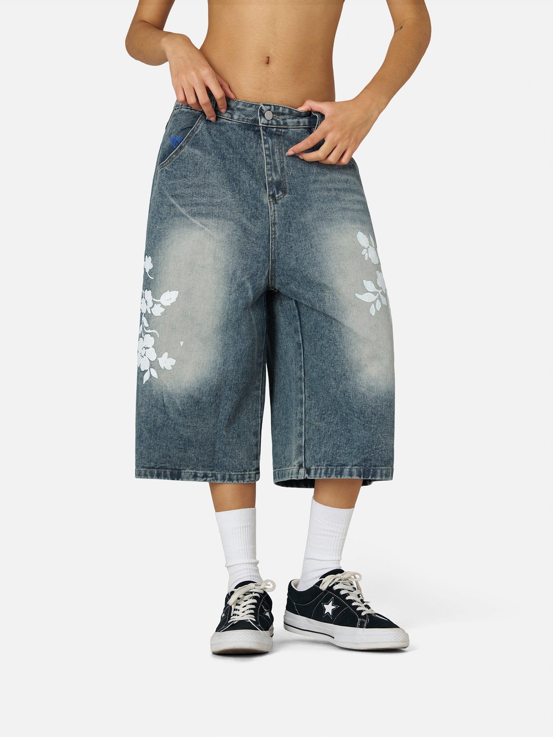 Aelfric Eden Floral Graphic Longline Jorts Product Image