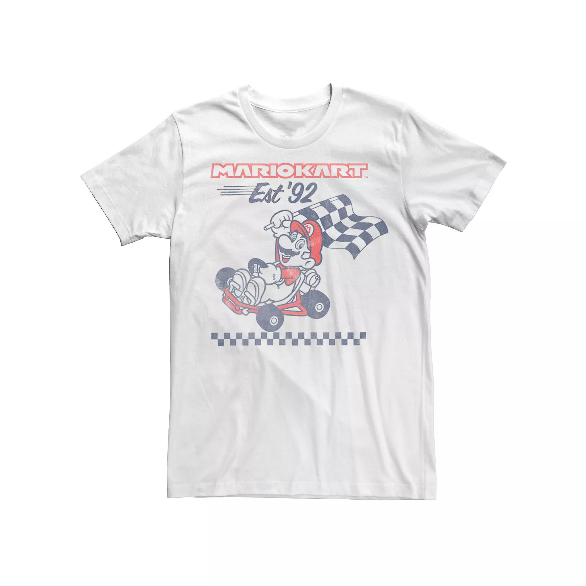 Men's Mario Kart Est. '92 Flag Tee,  Product Image
