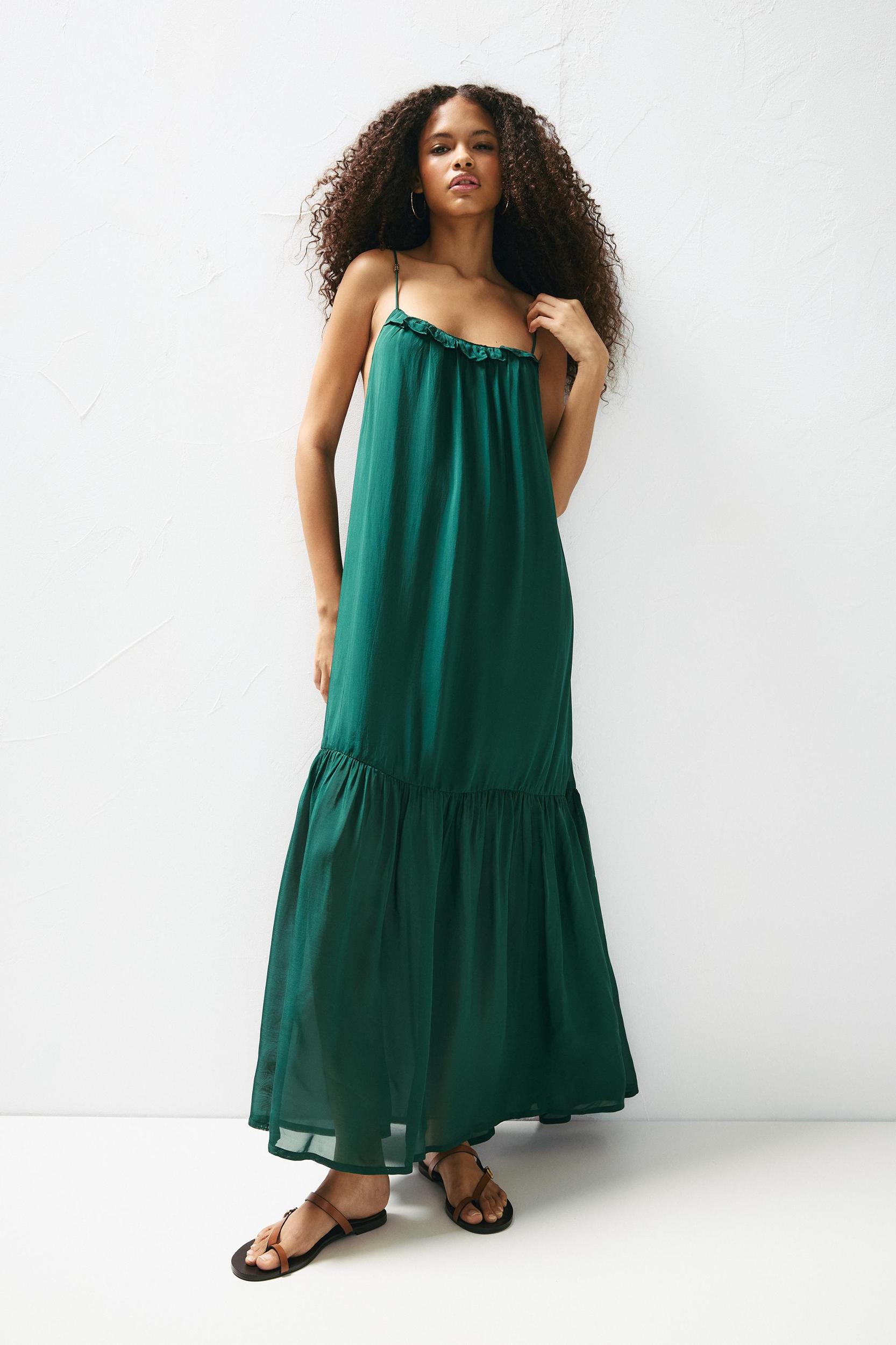 Strappy beaded midi dress Product Image