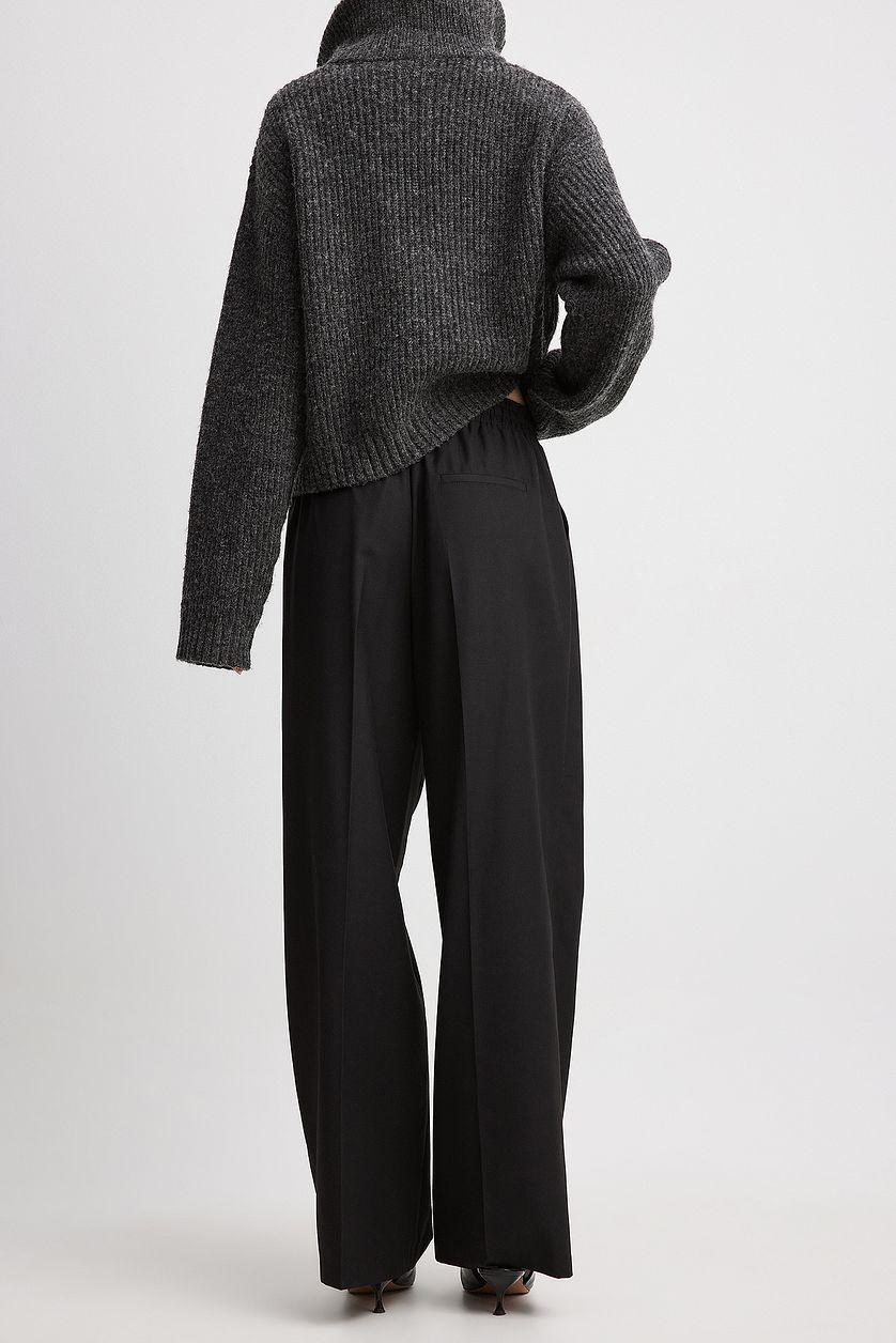 Elastic Tie Waist Pants Product Image