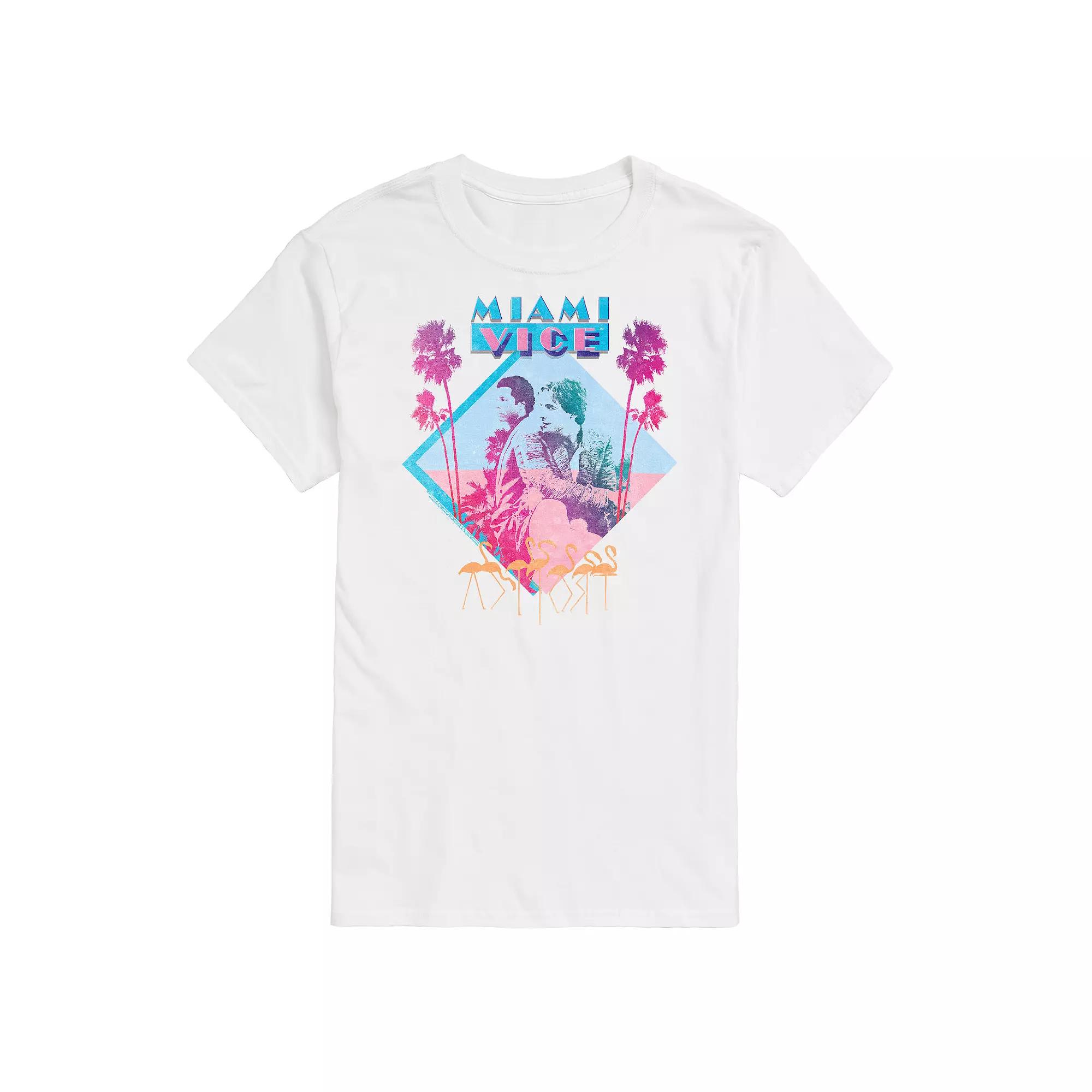 Big & Tall Miami Vice Graphic Tee, Men's,  Product Image