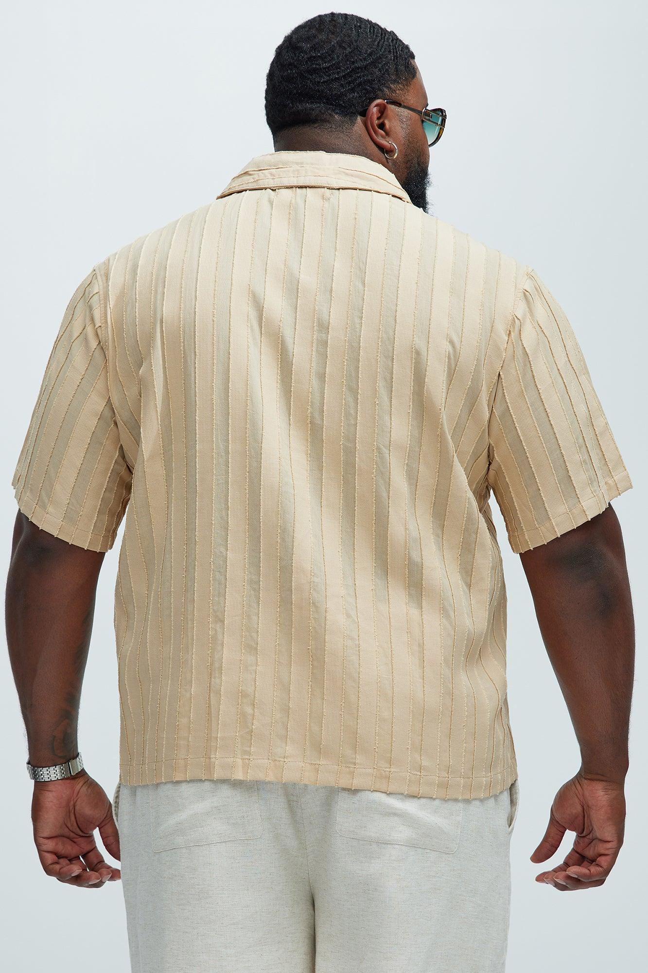 Charles Striped Shirt - Cream Product Image