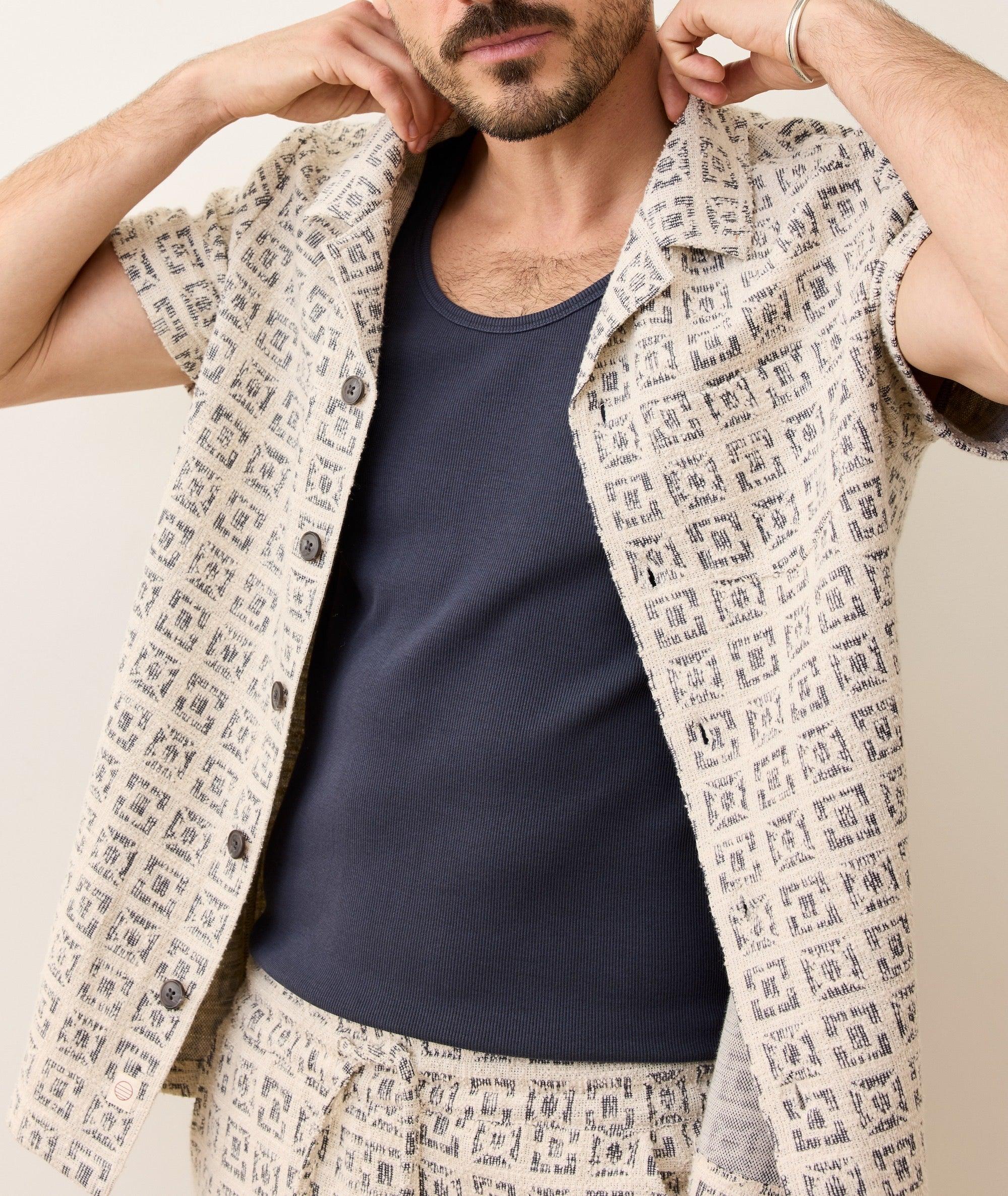 Cam Jacquard Resort Shirt Product Image