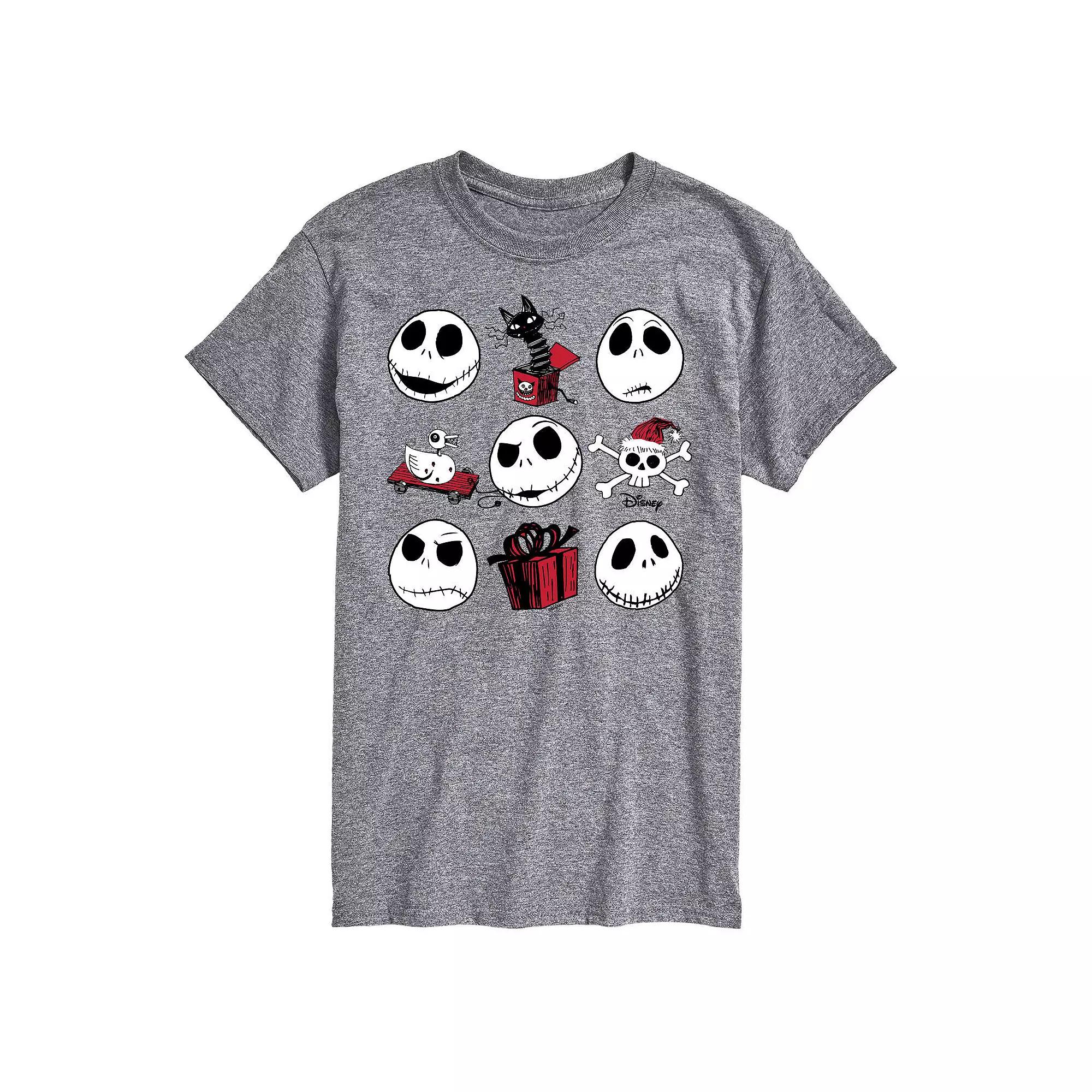 Men's Nightmare Before Christmas Jack Skellington Grid Tee,  Product Image