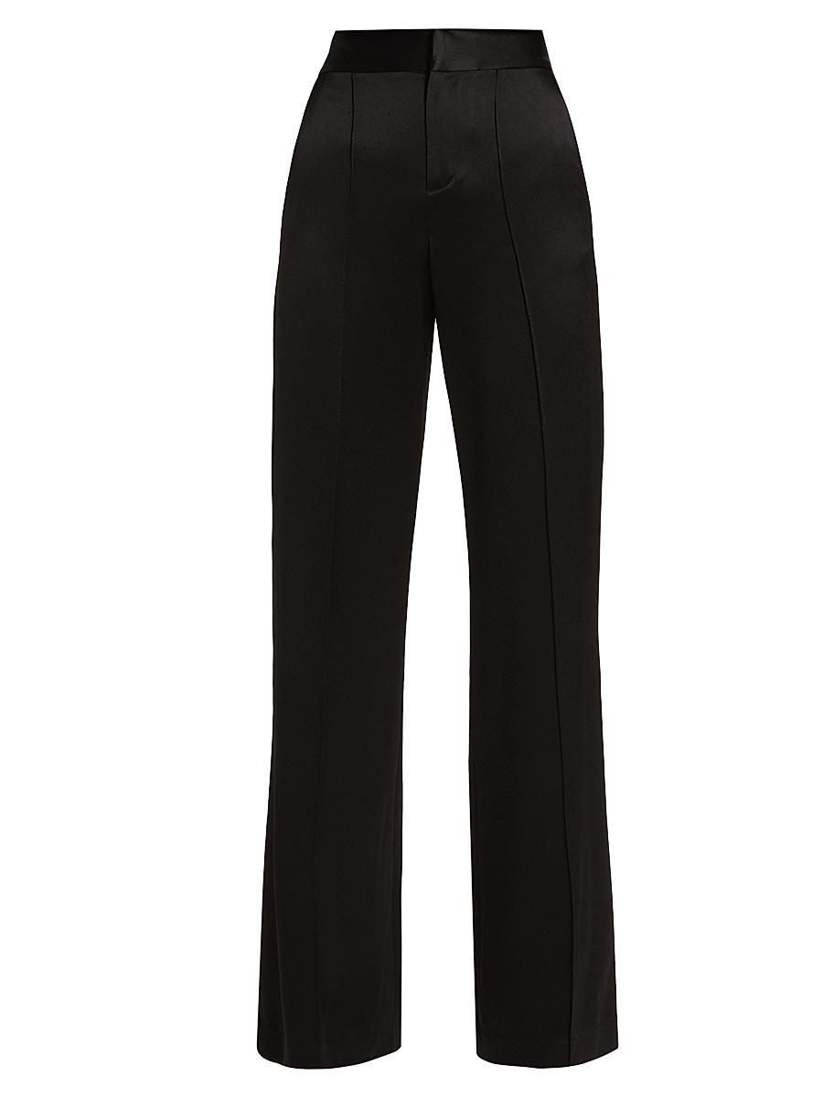 Womens Dylan Silk High-Waisted Wide-Leg Pants Size 0 Product Image