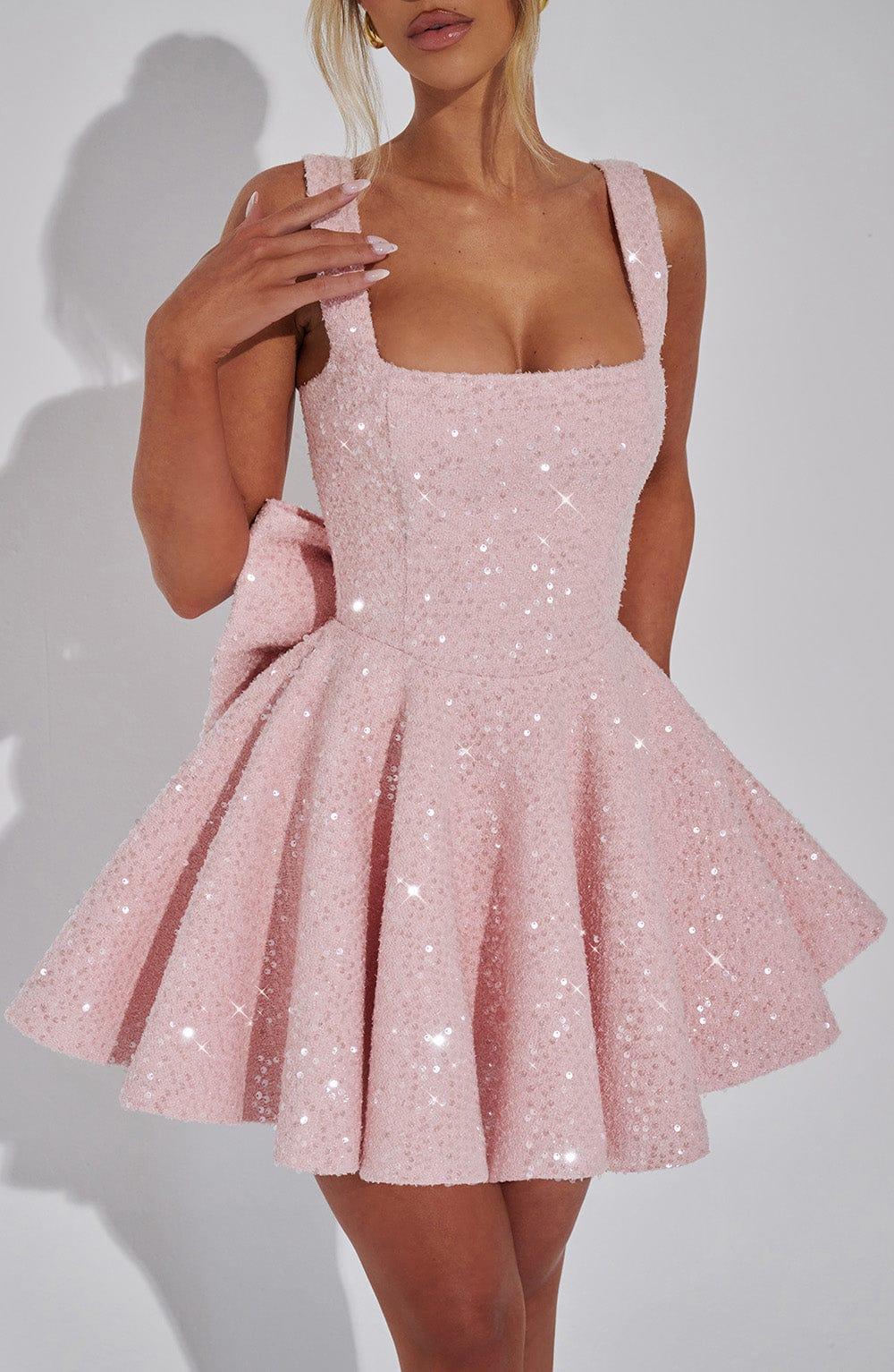 Dorothy Mini Dress - Blush Product Image