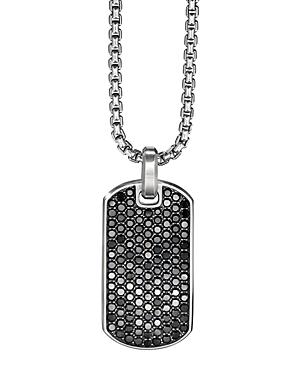 Mens Chevron Tag in Sterling Silver Product Image