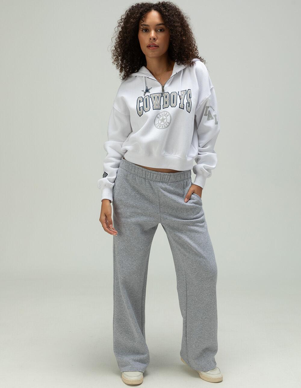 WEAR BY ERIN ANDREWS Dallas Cowboys Womens Hoodie - GRAY Product Image