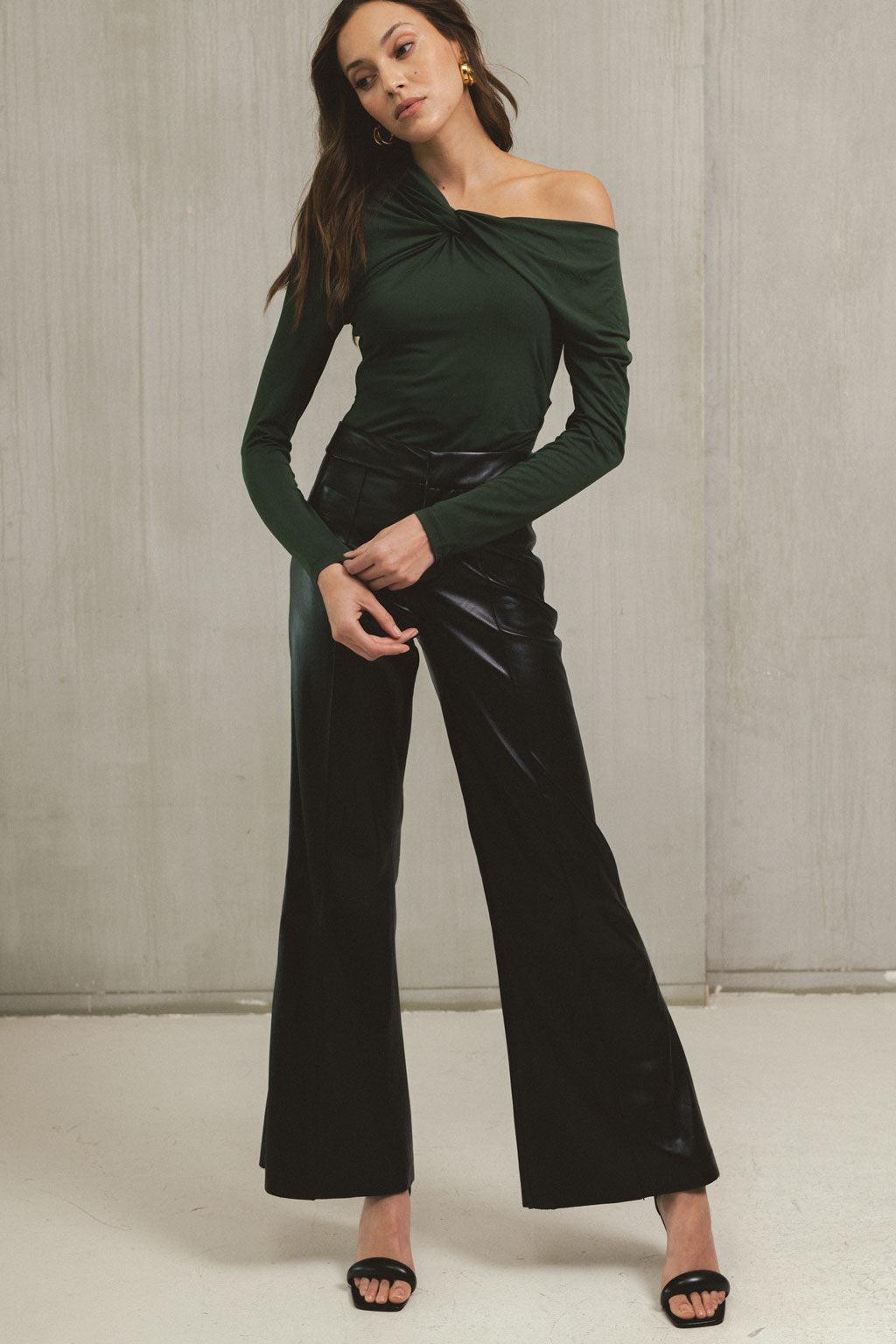HIGH WAISTED FLAIR PANTS Product Image