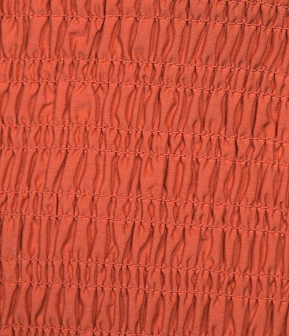 Ariat Darla Linen Blend Sleeveless Square Neck Smocked Crop Top Product Image