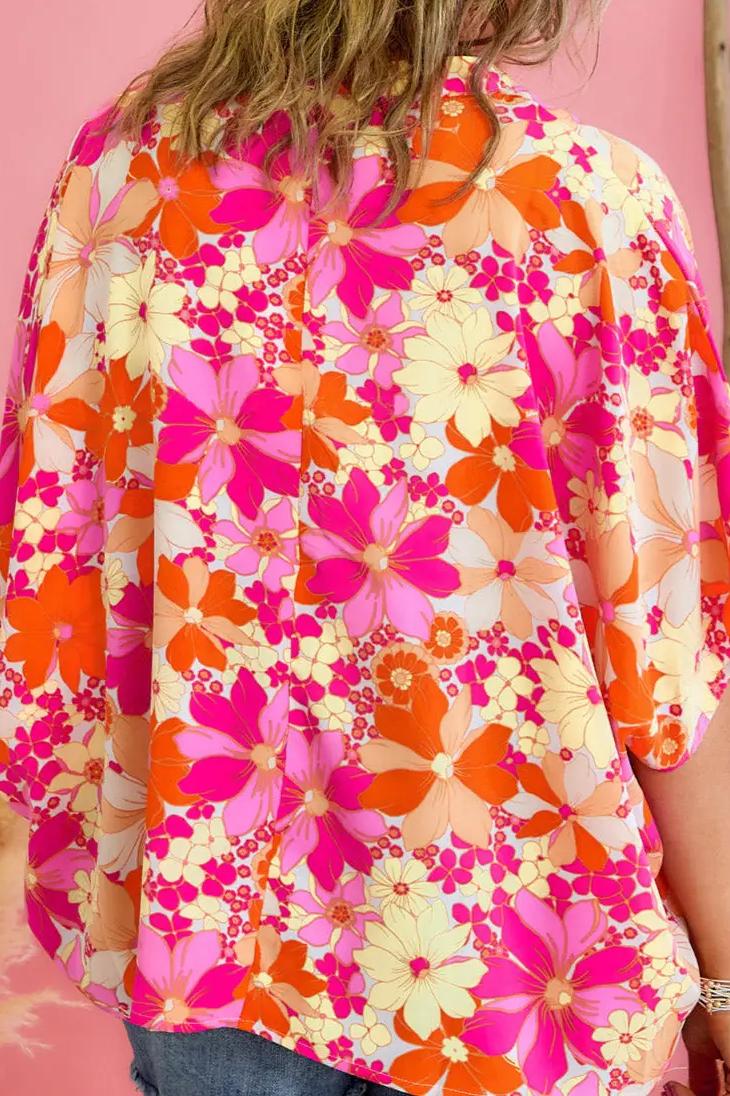Floral Fiesta Plus Blouse Product Image