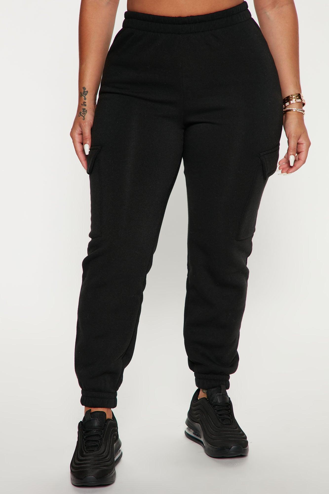 Let's Relax Jogger Sweatpants - Black Product Image