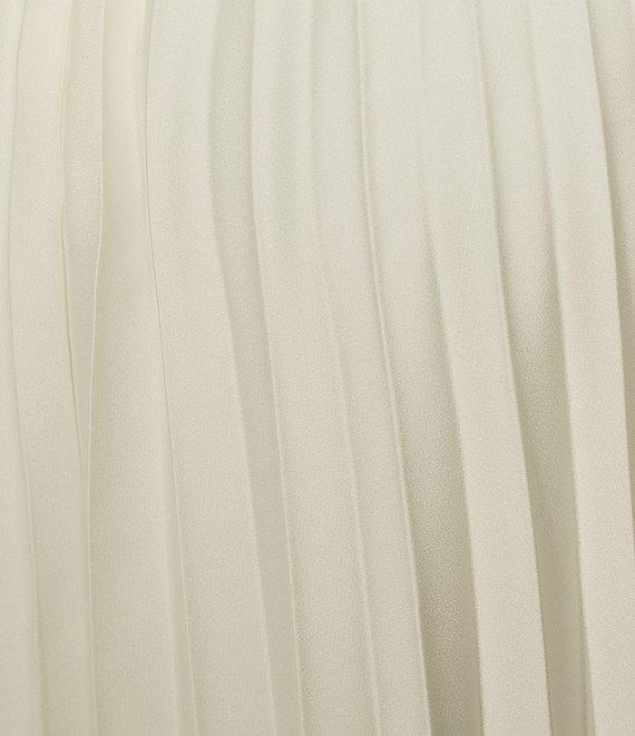 Antonio Melani Billie Crepe Strapless Pleated Maxi Dress Product Image