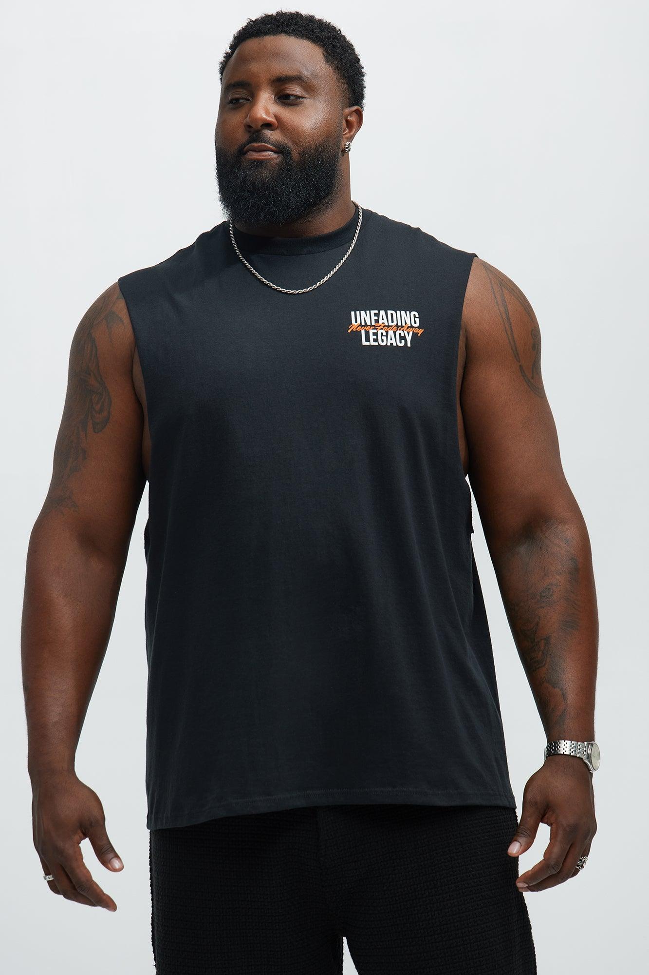 Never Fade Muscle Tee - Black Product Image