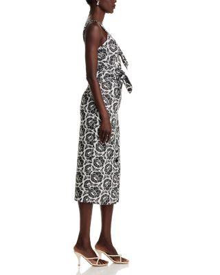 Gia Tie Front Midi Dress Product Image