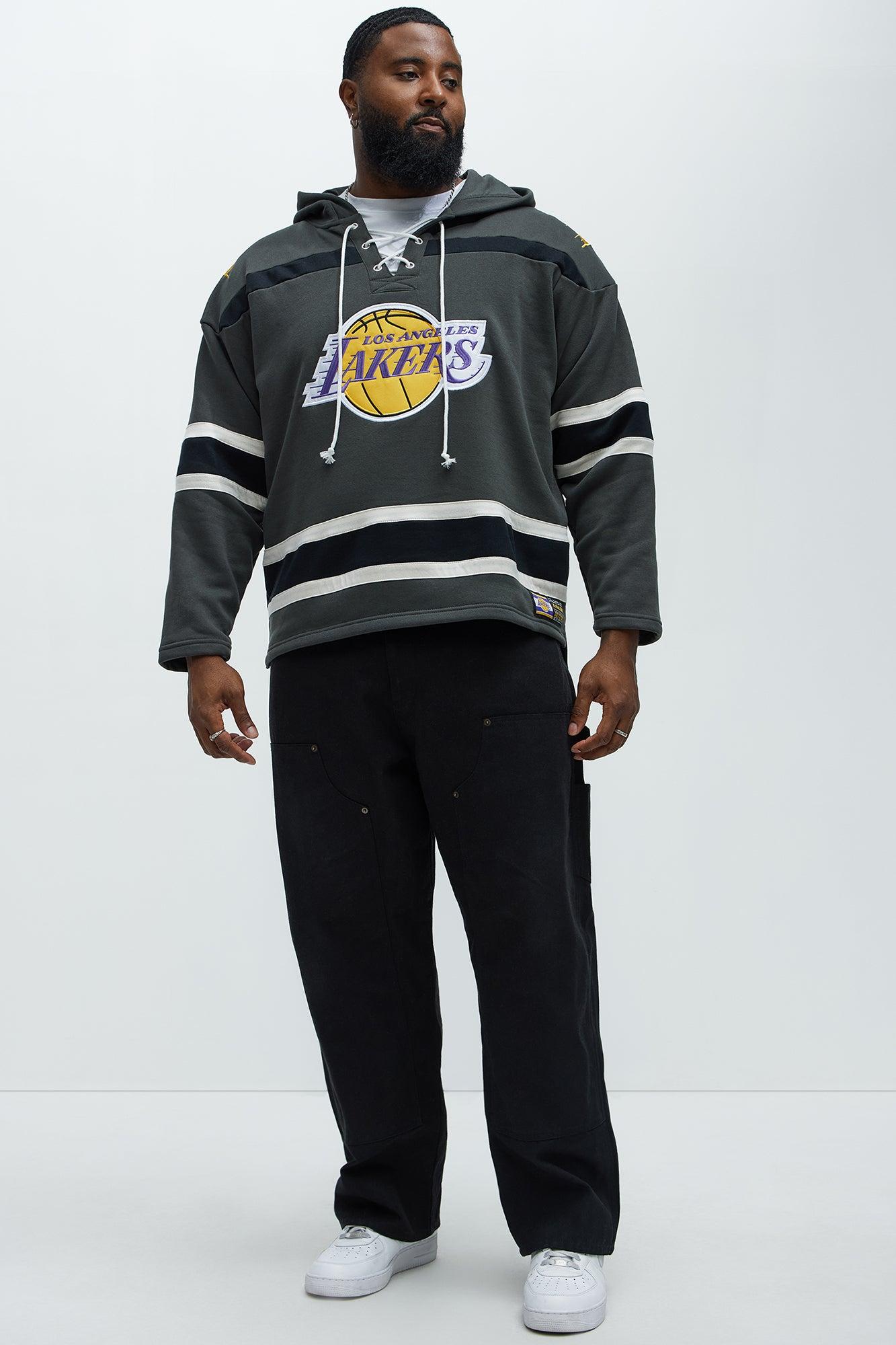 Lakers Body Check Hoodie - Grey Male Product Image