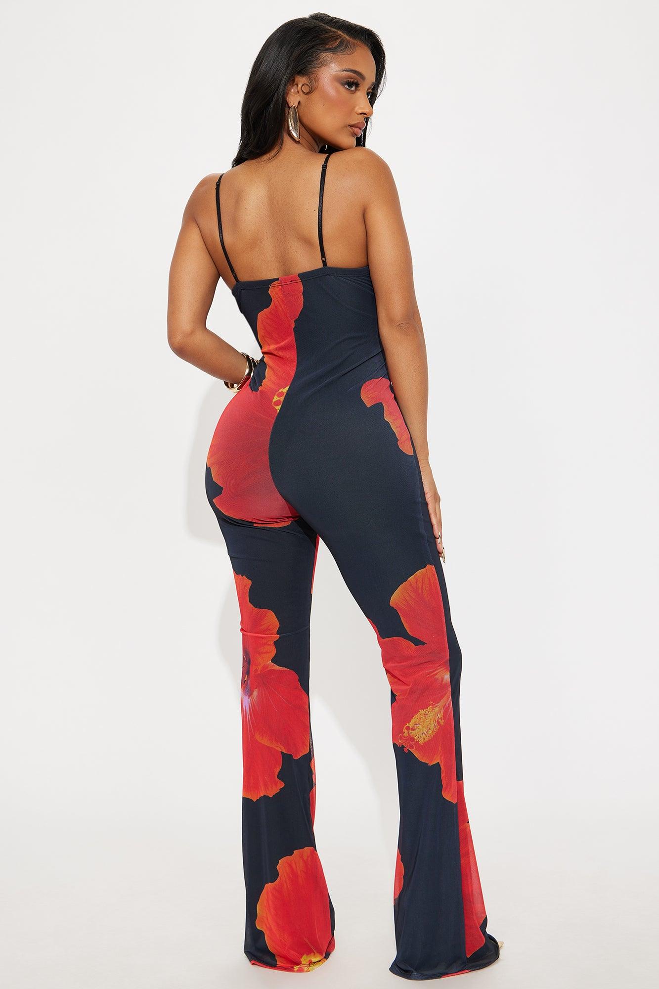 Resort Ready Mesh Jumpsuit - Black/combo Female Product Image
