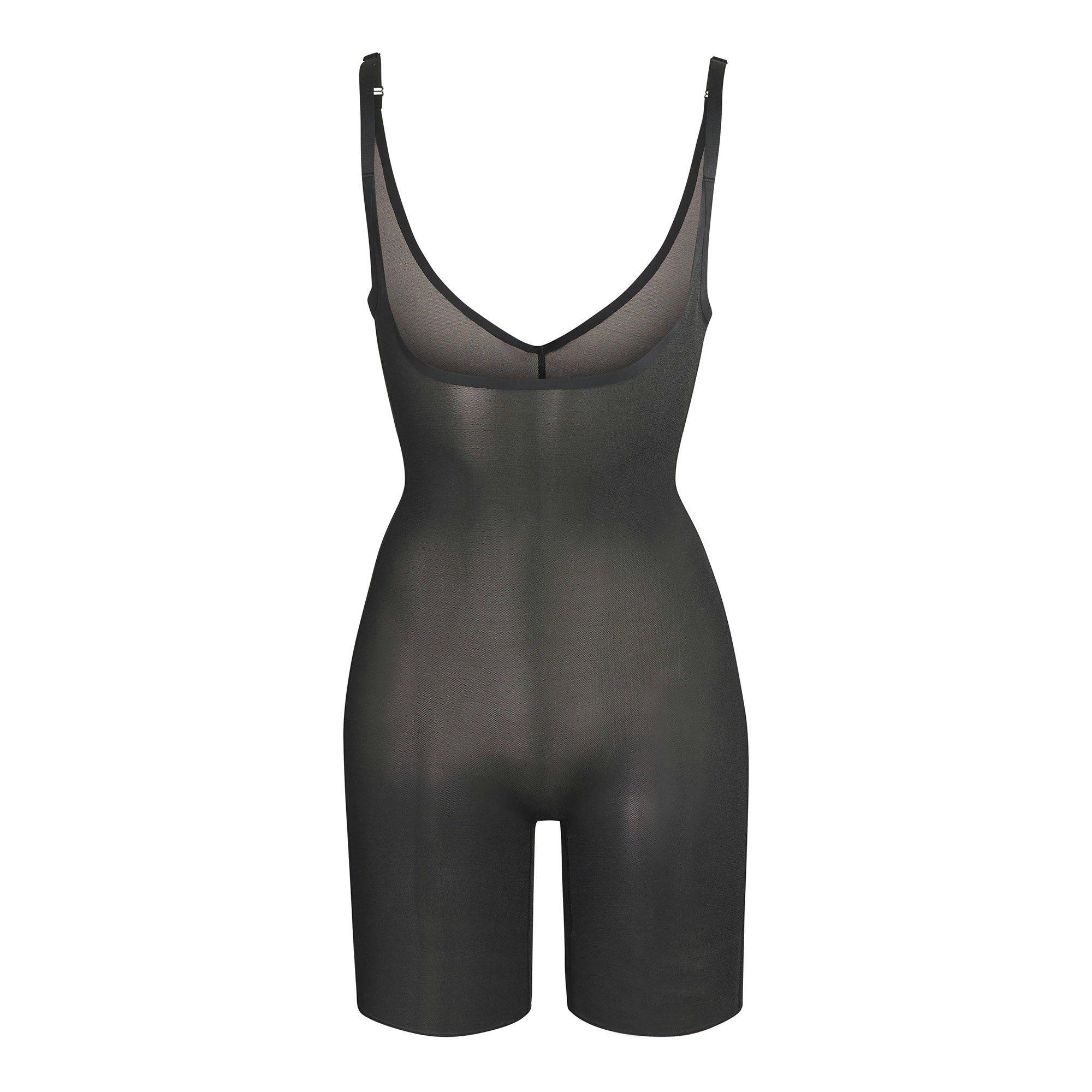 SHEER SCULPT OPEN BUST BODYSUIT | ONYX Product Image