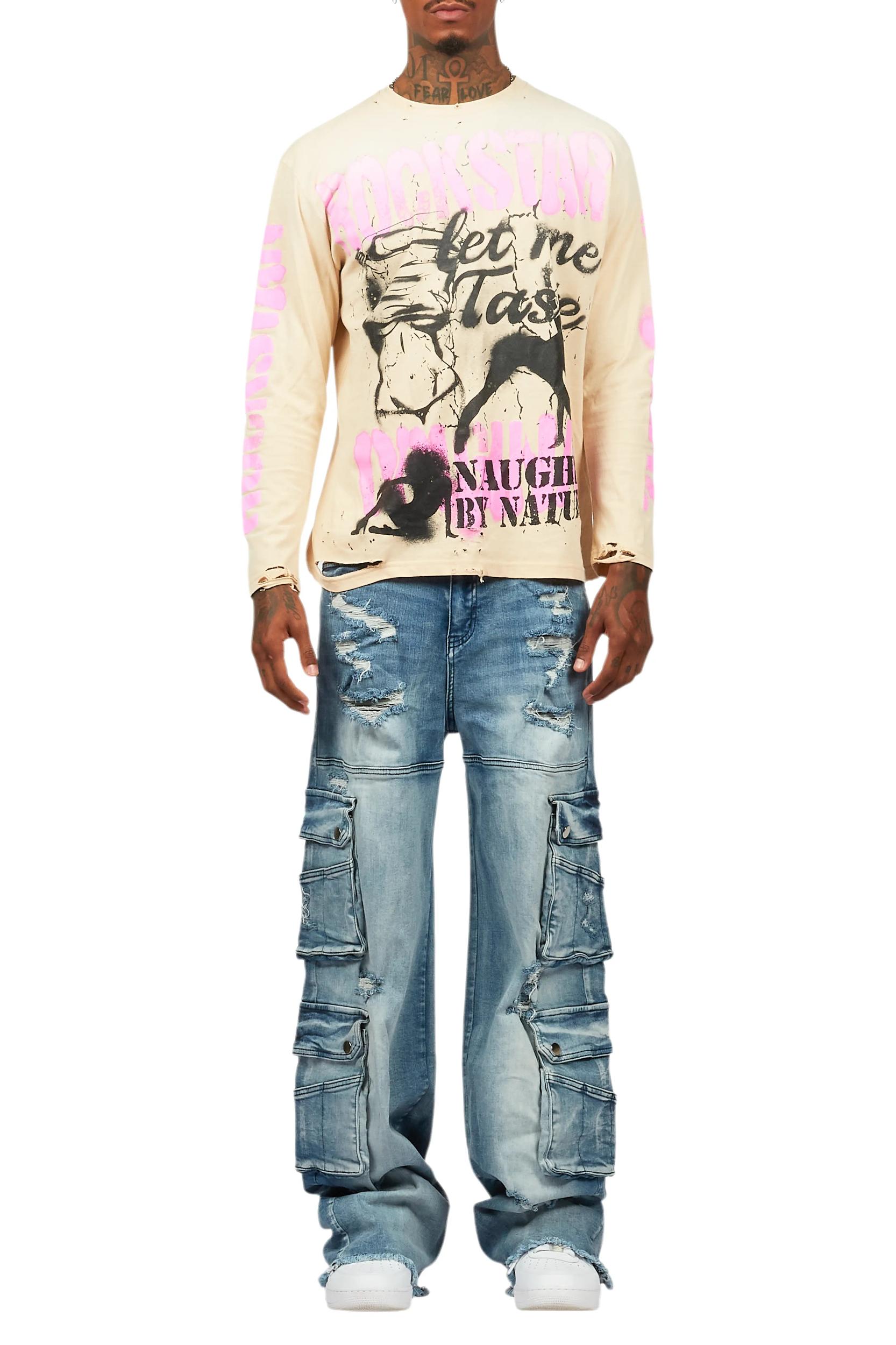 Keylor Blue Baggy Fit Jean Male Product Image