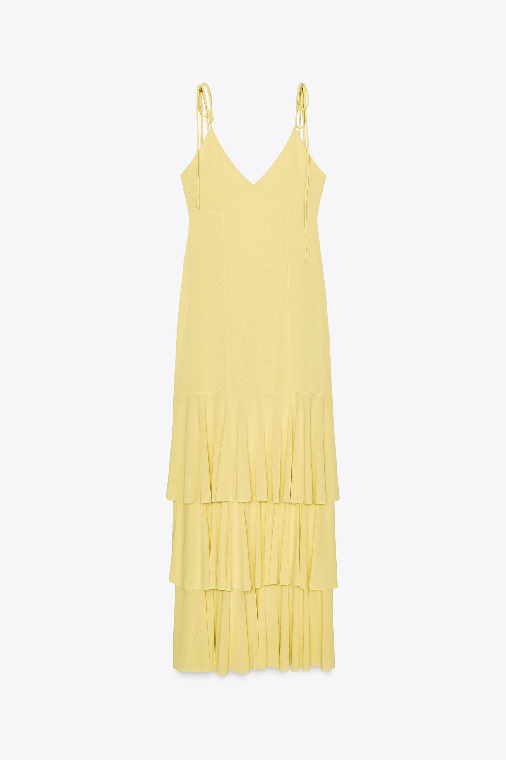 RUFFLED MIDI DRESS Product Image