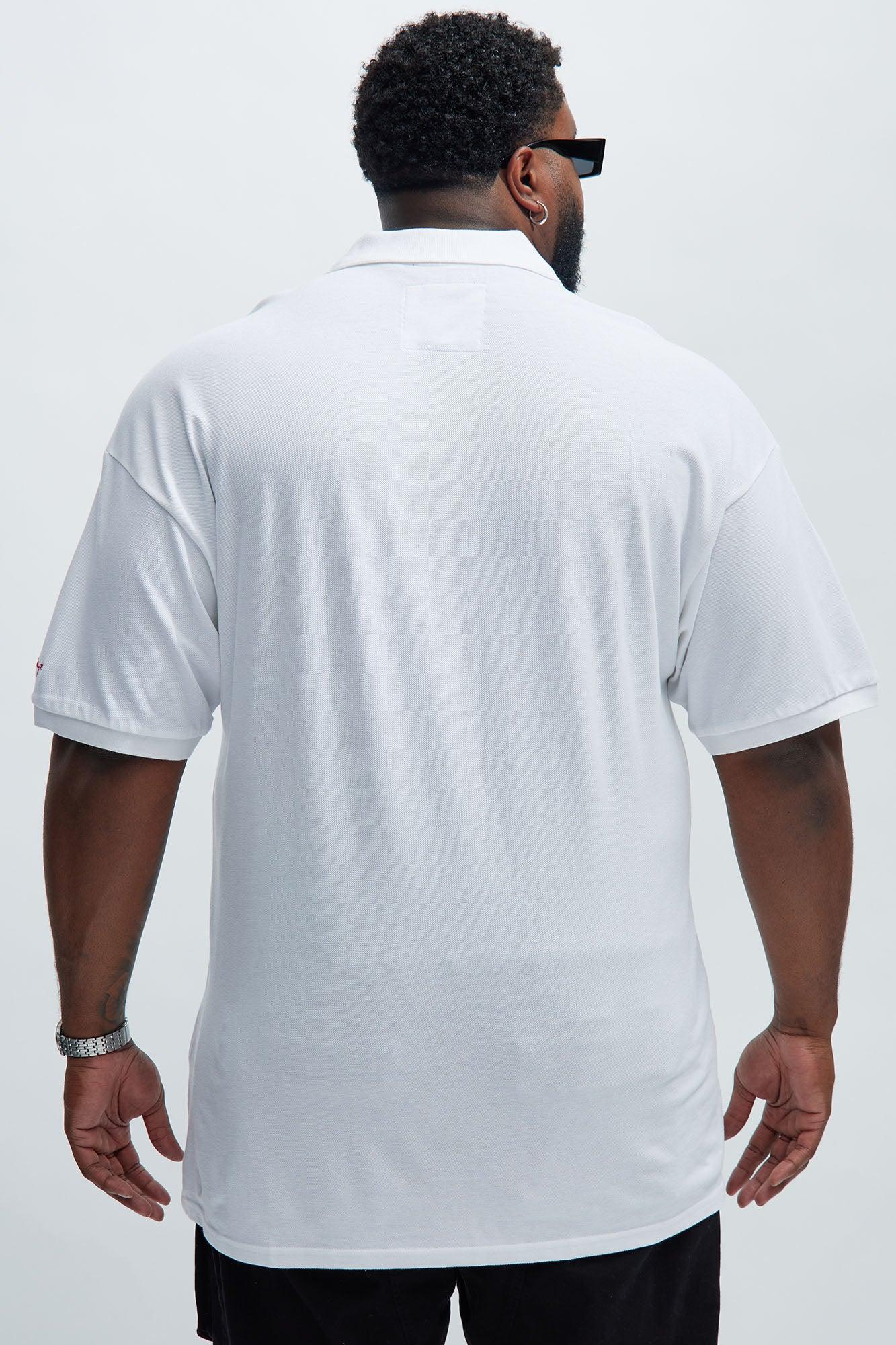 Keith Haring Heart Logo Short Sleeve Polo - White Product Image