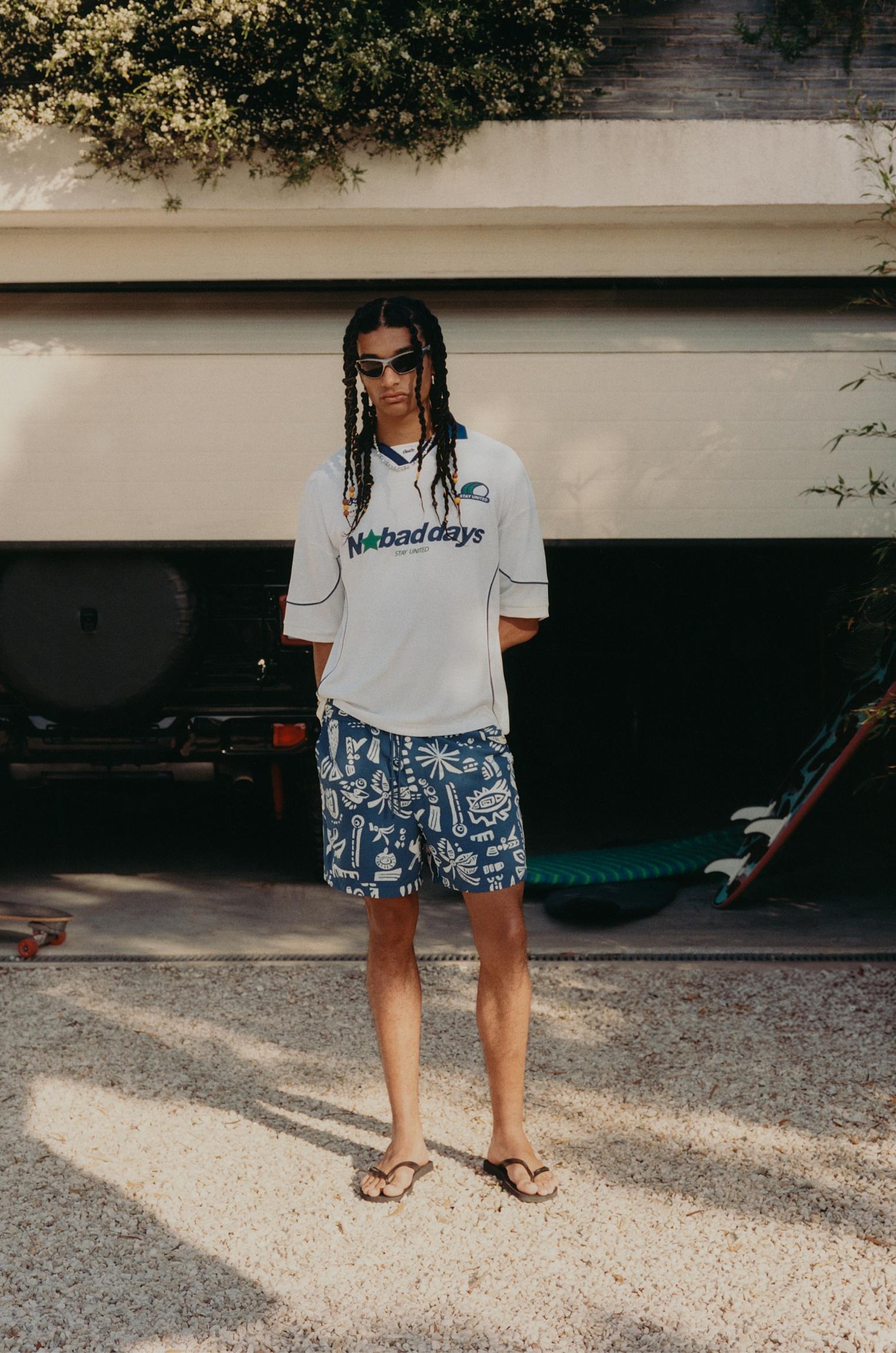 Animal print board shorts Product Image