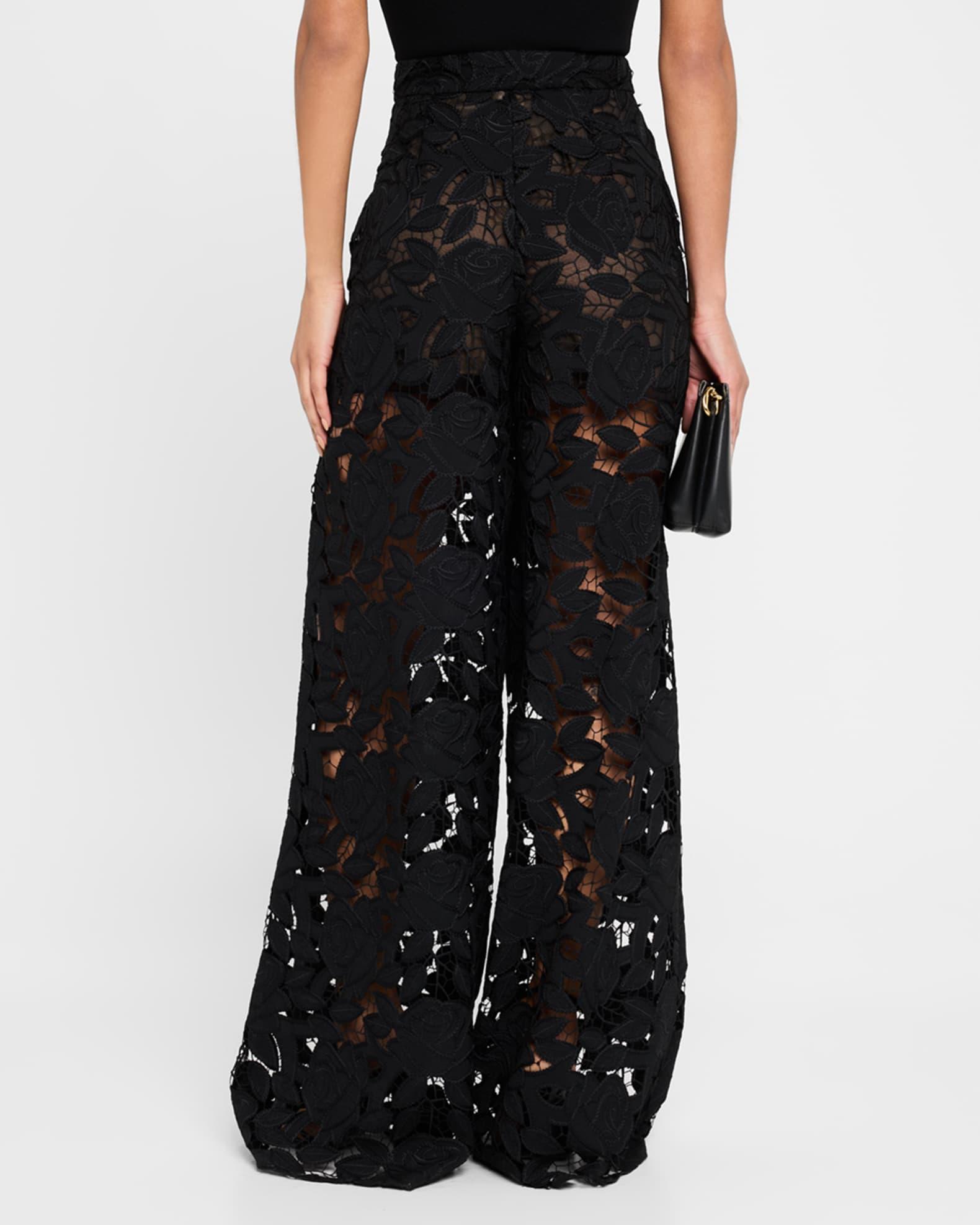 Guipure Lace  Wide Leg Pants Product Image
