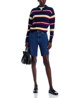 Cashmere Collegiate Striped Polo Product Image